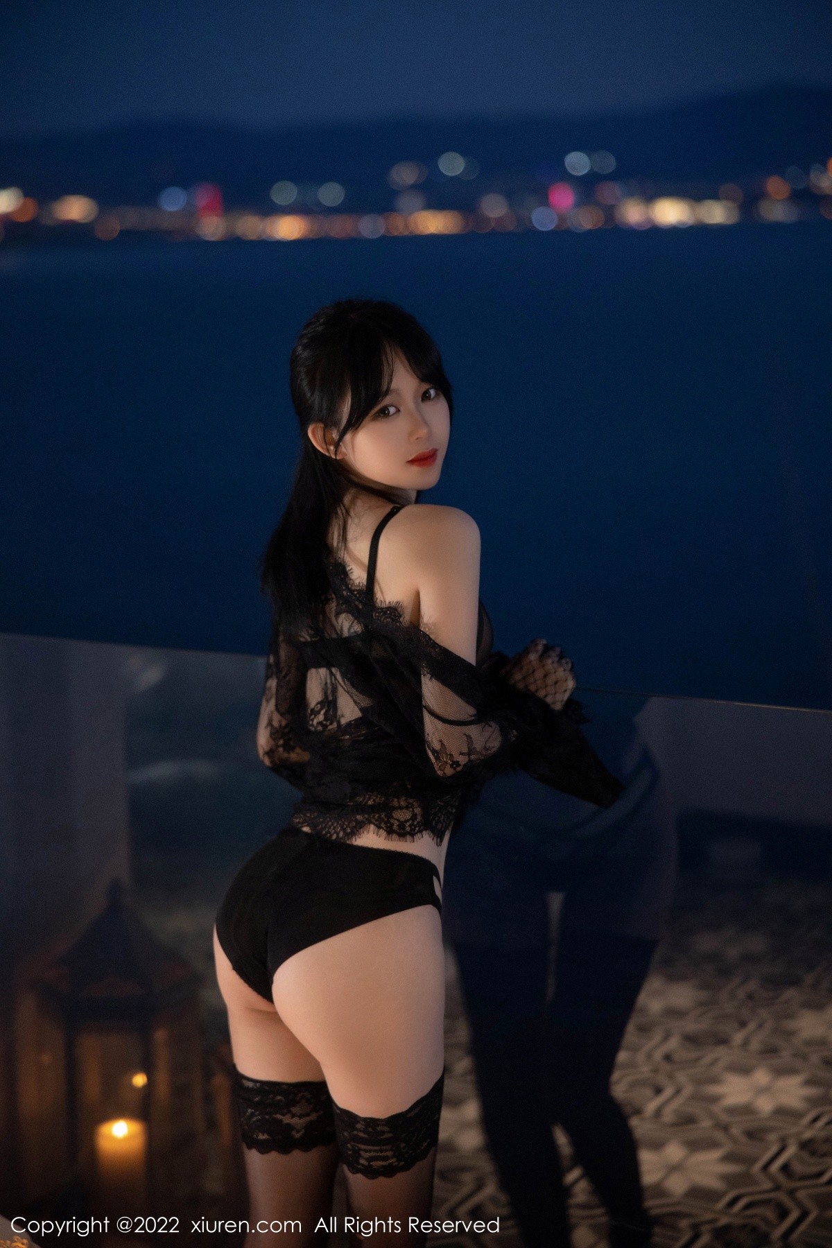xgyw.top_XiuRen第5491期_模特奶瓶大理旅拍性感黑网纱披风露黑色轻透内衣极致魅惑写真70P