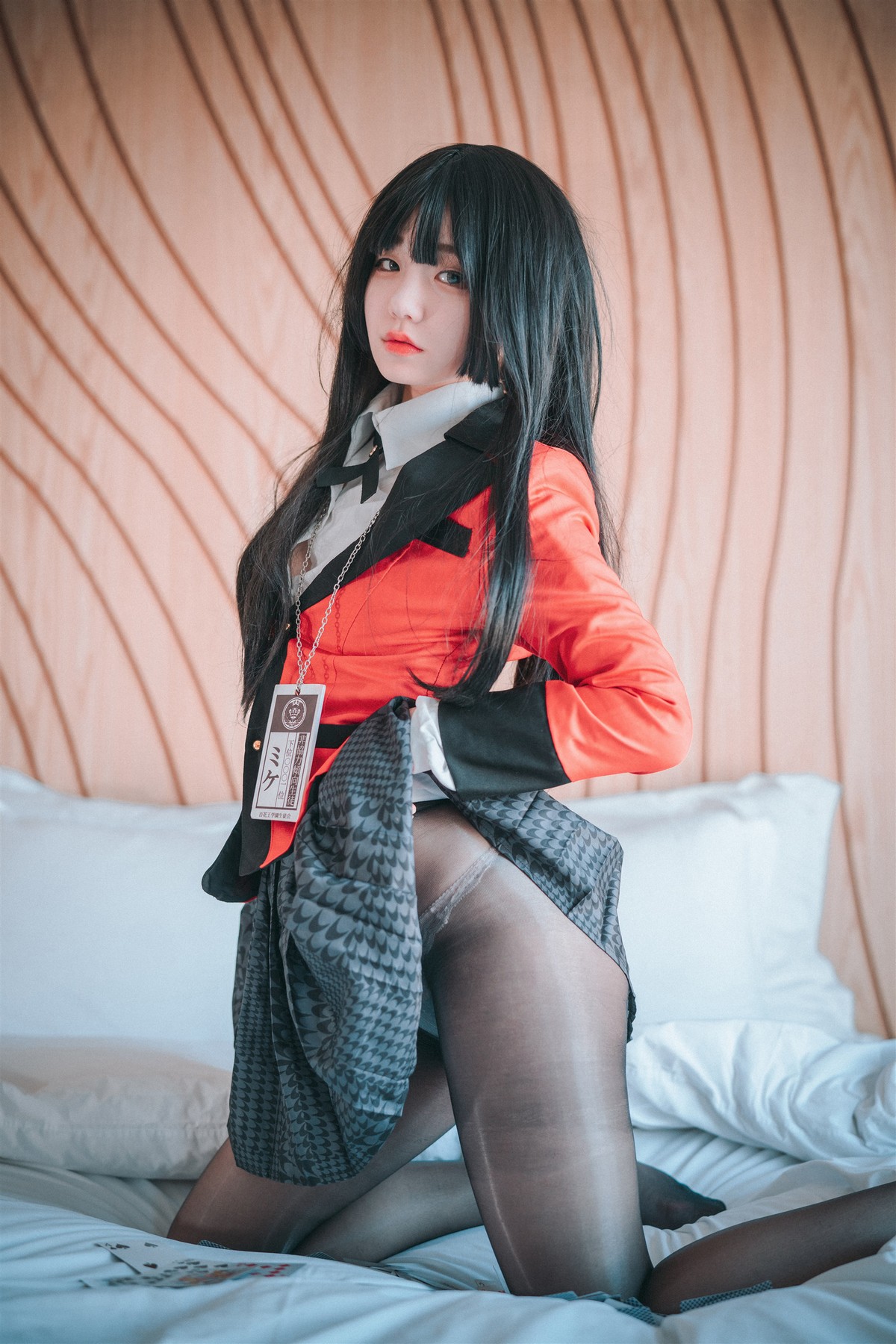 xgyw.top_[DJAWA]No.192_模特Jenny_Gambling with Yumeko主题性感制服配超薄黑丝秀翘臀诱惑写真29P