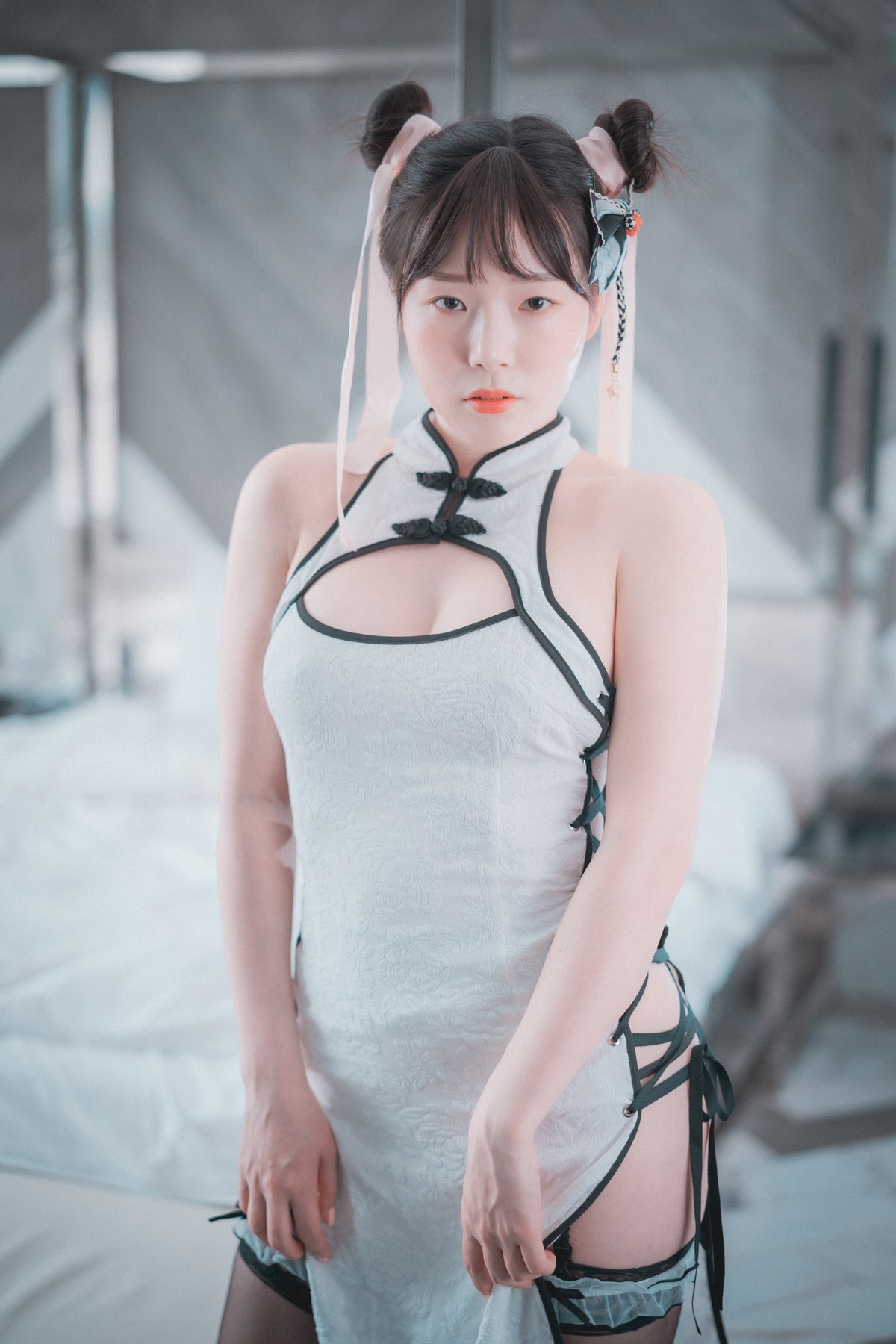 xgyw.top_[DJAWA]No.198_模特PIA_Goth & Oriental主题性感黑色情趣内衣 白色旗袍完美诱惑写真111P