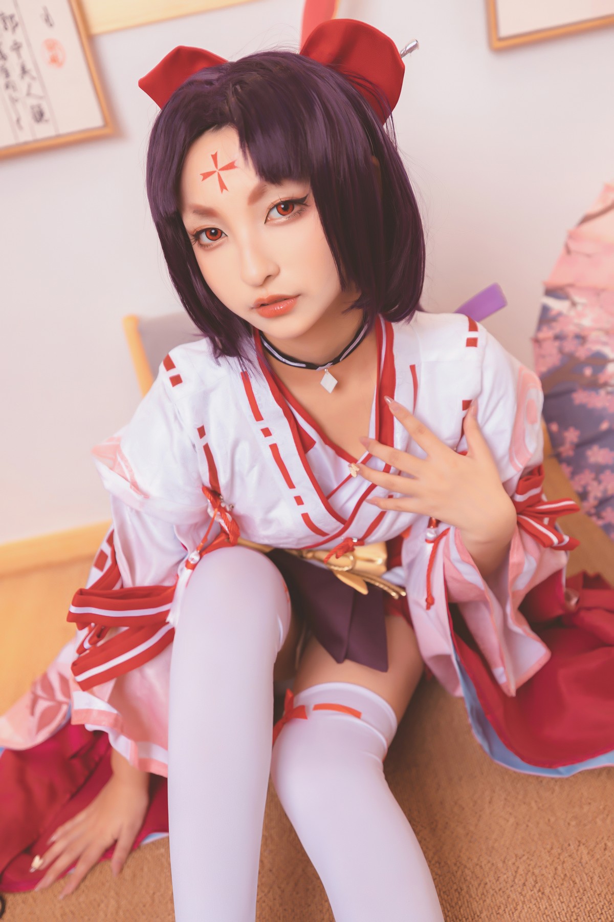 xgyw.top_萝莉美女神楽板真冬刀之语主题私房性感日系风白色腿袜秀美腿完美诱惑写真150P