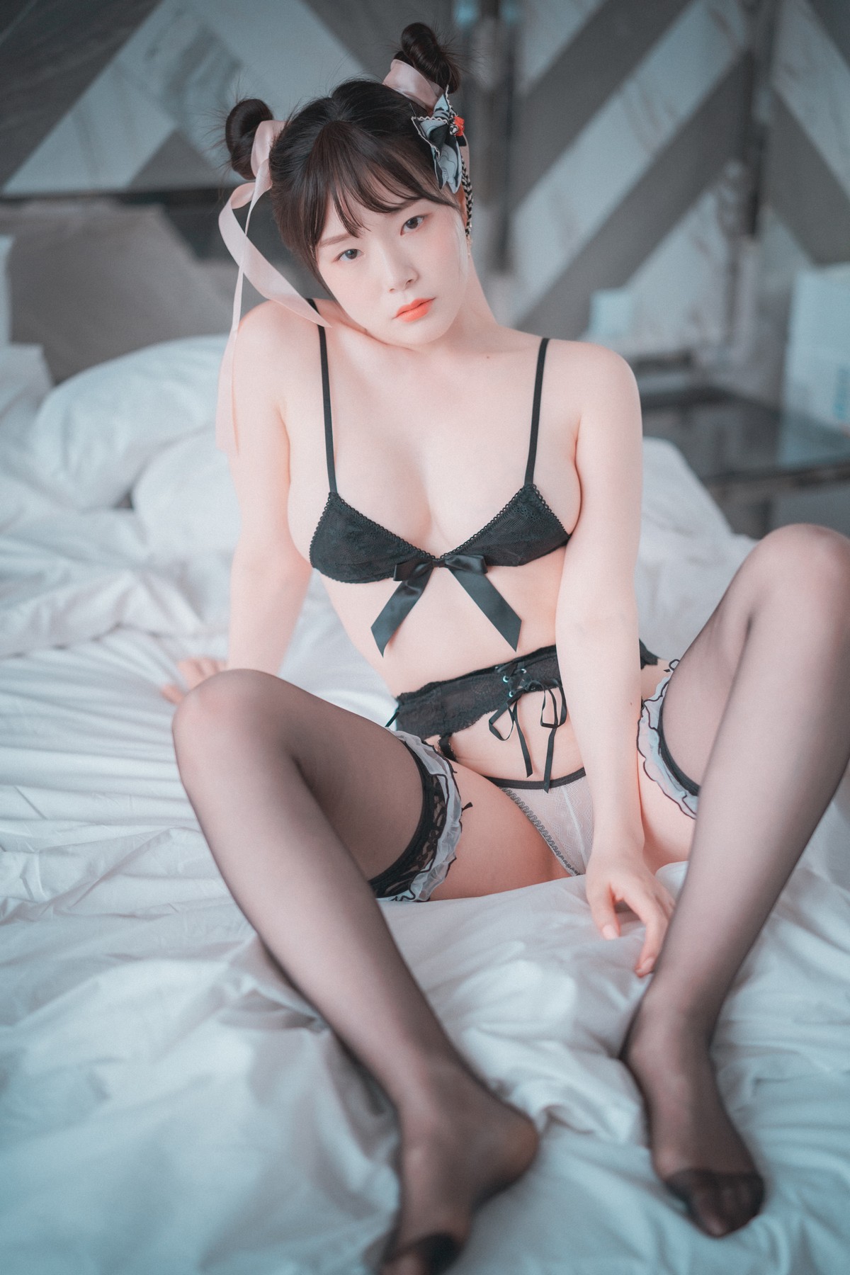 xgyw.top_[DJAWA]No.198_模特PIA_Goth & Oriental主题性感黑色情趣内衣 白色旗袍完美诱惑写真111P