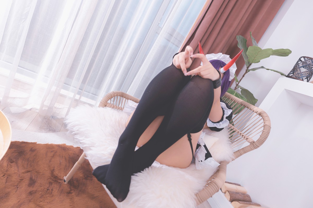 xgyw.top_萝莉美女神楽板真冬酒吞cos主题性感黑色短旗袍秀翘臀美腿撩人诱惑写真150P