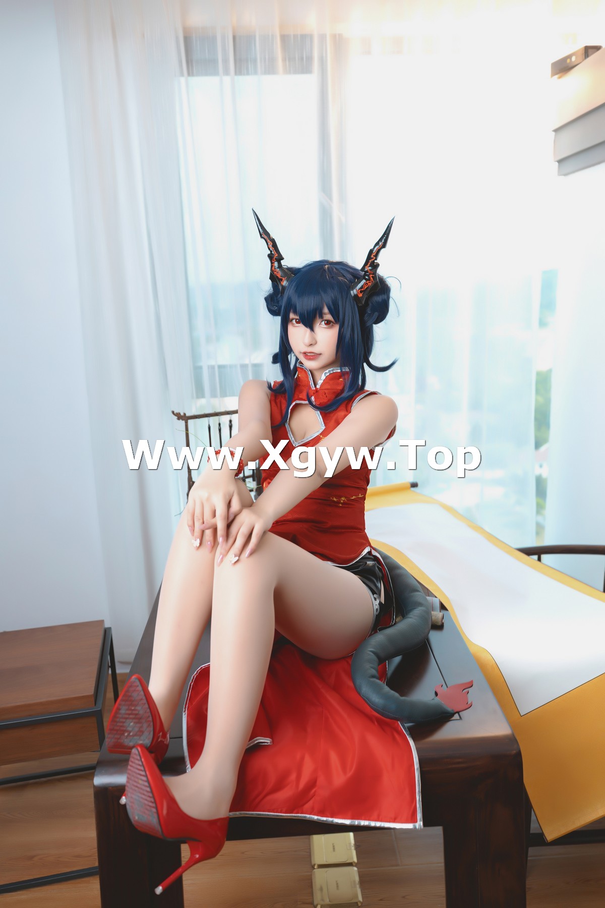 xgyw.top_萝莉美女神楽板真冬刀之语主题私房性感日系风白色腿袜秀美腿完美诱惑写真150P