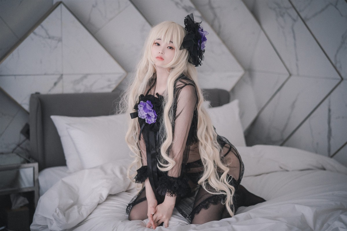 xgyw.top_[DJAWA]No.195_BamBi_Rita the Paradise Expulsion主题黑色内衣配蕾丝吊袜诱惑写真82P