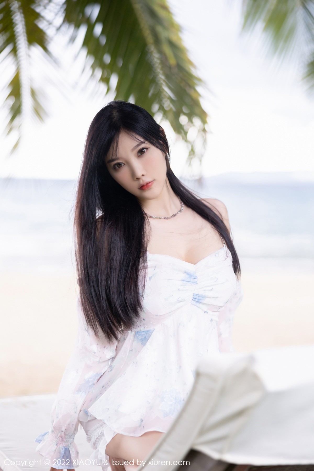 xgyw.top_[XiaoYu画语界]Vol.851_女神杨晨晨Yome白色露肩连衣裙 淡绿吊带裙秀完美身材诱惑写真80P