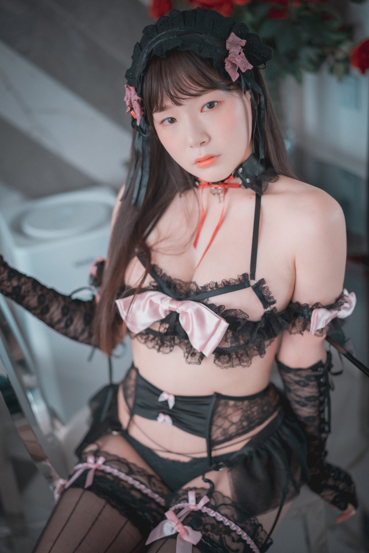 xgyw.top_[DJAWA]No.198_模特PIA_Goth & Oriental主题性感黑色情趣内衣 白色旗袍完美诱惑写真111P
