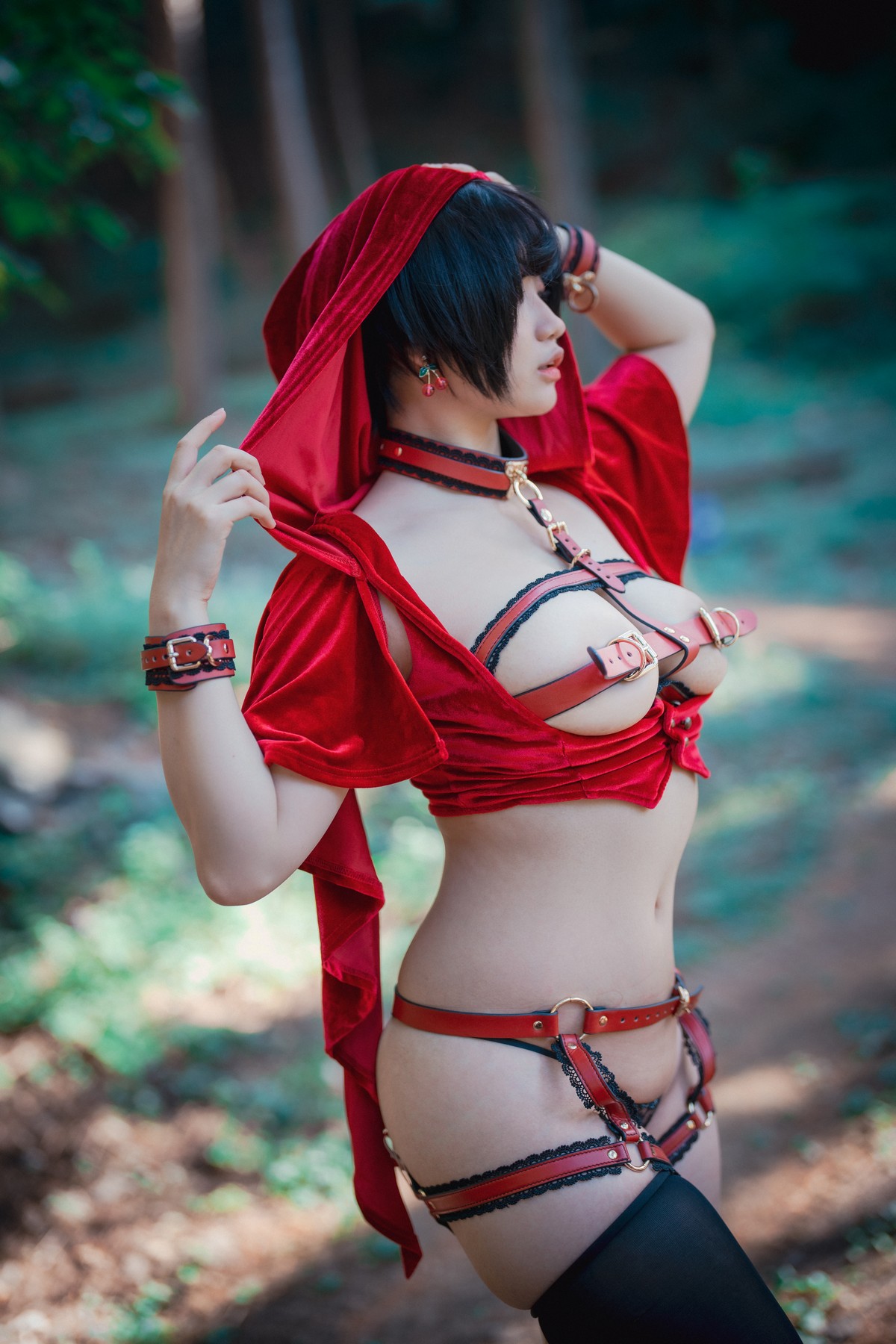 xgyw.top_[DJAWA]No.194_Mimmi_Naughty Red Hiring Hood主题户外红色情趣服饰惹火诱惑写真125P