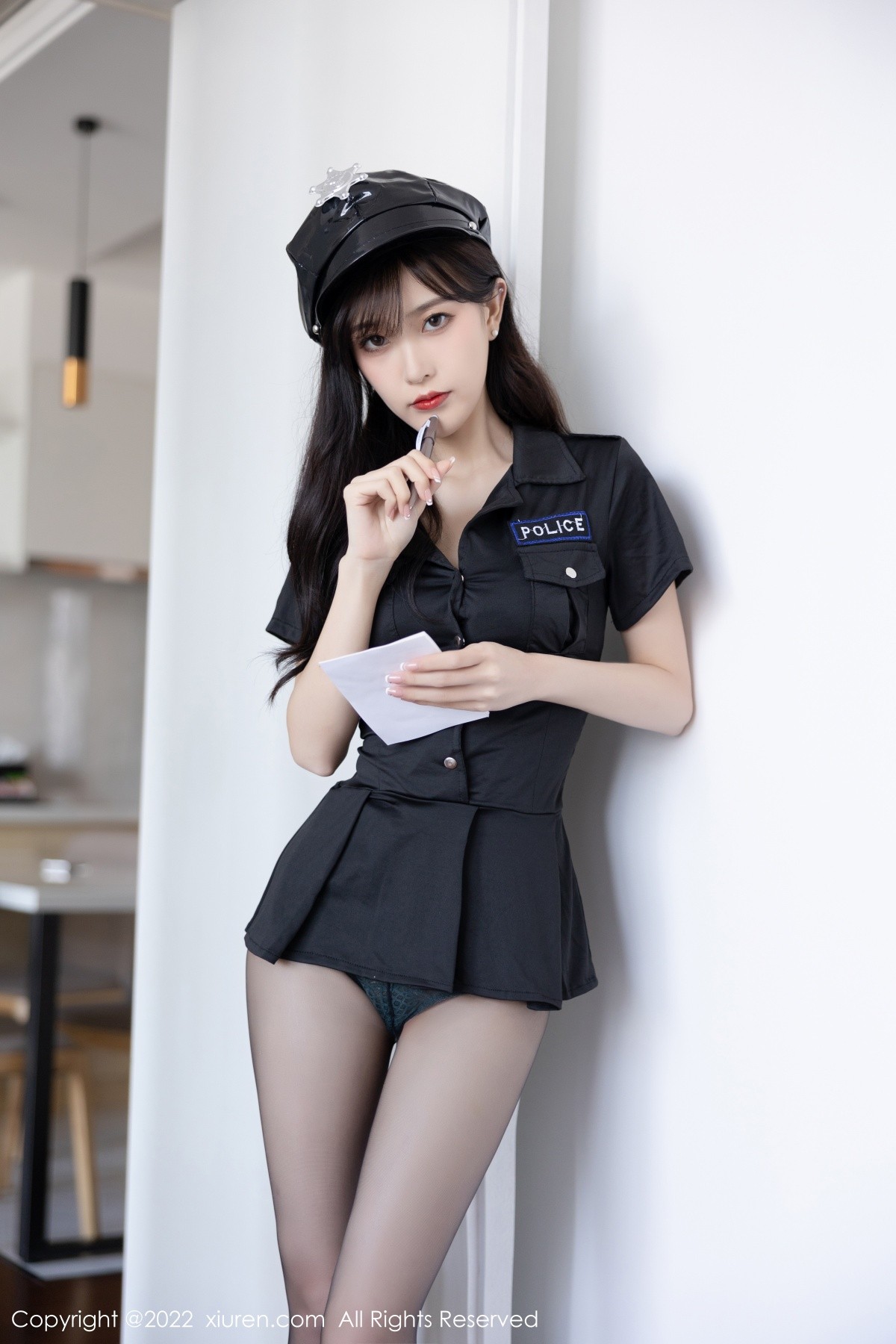 xgyw.top_XiuRen第5517期_模特林星阑脱黑色制服露性感暗绿色蕾丝内衣超薄黑丝诱惑写真88P