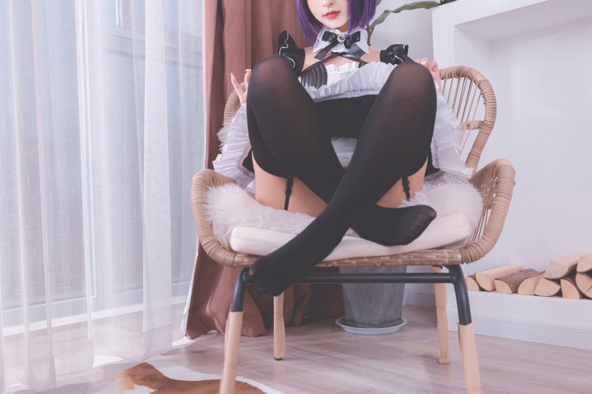 xgyw.top_萝莉美女神楽板真冬酒吞cos主题性感黑色短旗袍秀翘臀美腿撩人诱惑写真150P