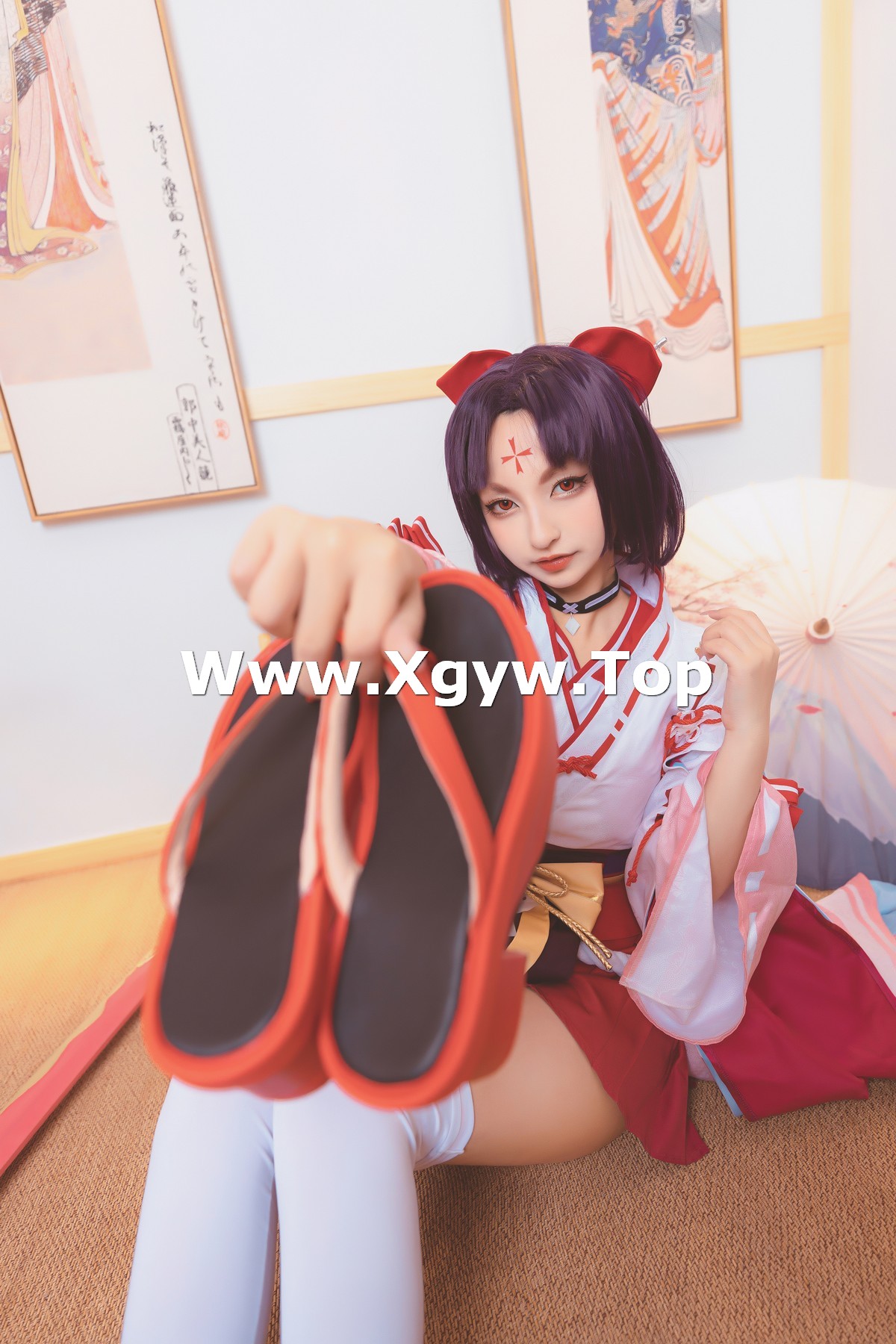 xgyw.top_萝莉美女神楽板真冬刀之语主题私房性感日系风白色腿袜秀美腿完美诱惑写真150P