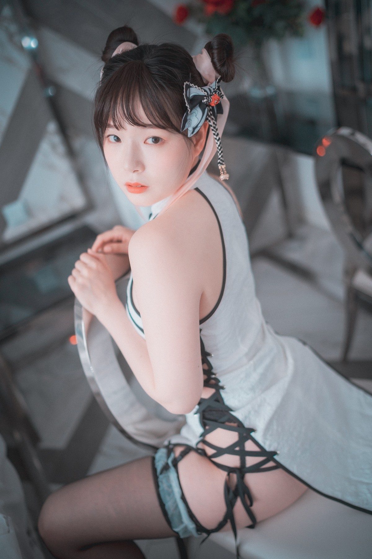 xgyw.top_[DJAWA]No.198_模特PIA_Goth & Oriental主题性感黑色情趣内衣 白色旗袍完美诱惑写真111P