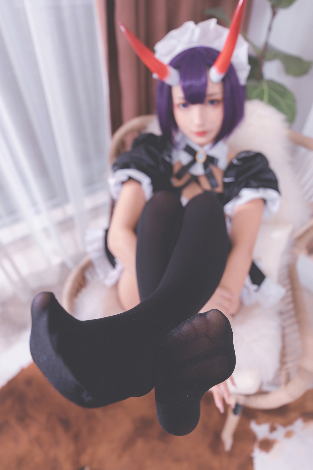 xgyw.top_萝莉美女神楽板真冬酒吞cos主题性感黑色短旗袍秀翘臀美腿撩人诱惑写真150P