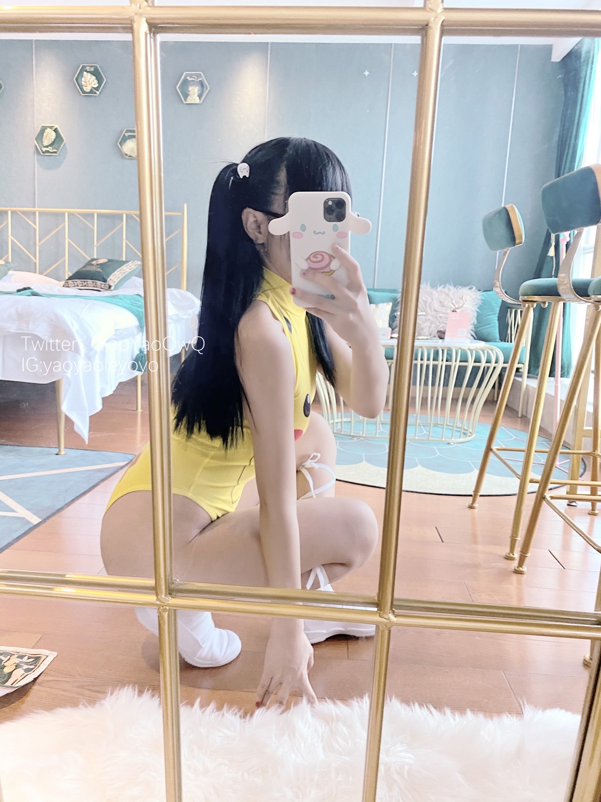 xgyw.top_网络美女软妹摇摇乐我是皮卡丘主题私房性感黄色卡通连体衣秀翘臀美腿诱惑写真53P