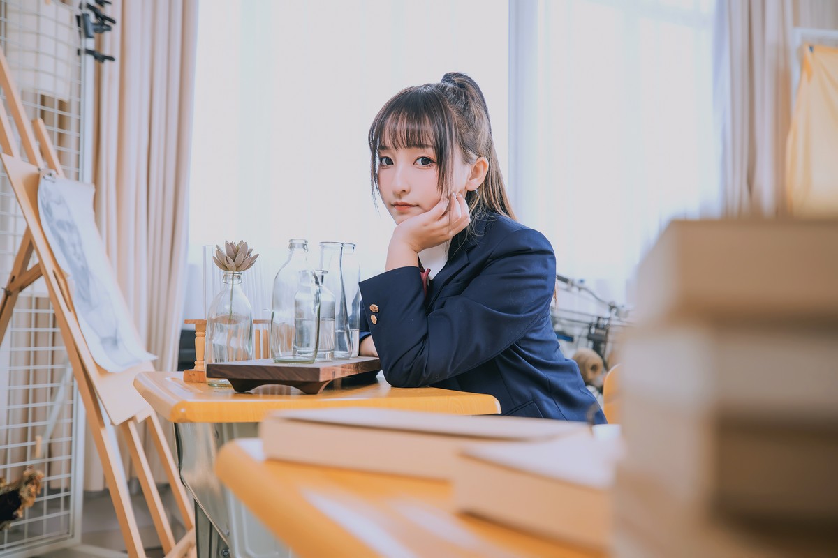 xgyw.top_萝莉美女神楽板真冬百合教室主题教室里师生情主题性感白T配黑丝袜诱惑写真150P