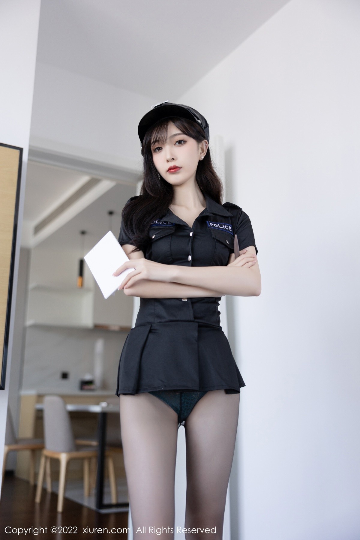 xgyw.top_XiuRen第5517期_模特林星阑脱黑色制服露性感暗绿色蕾丝内衣超薄黑丝诱惑写真88P