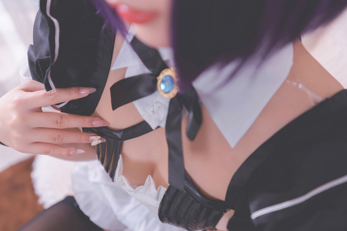 xgyw.top_萝莉美女神楽板真冬酒吞cos主题性感黑色短旗袍秀翘臀美腿撩人诱惑写真150P