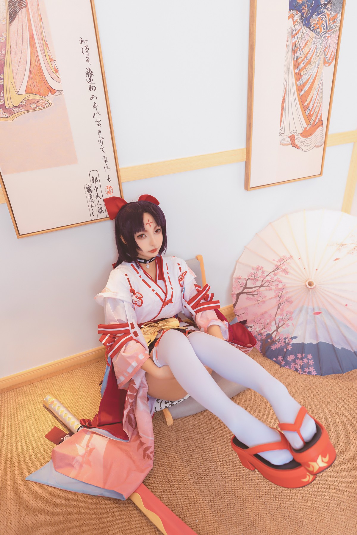 xgyw.top_萝莉美女神楽板真冬刀之语主题私房性感日系风白色腿袜秀美腿完美诱惑写真150P
