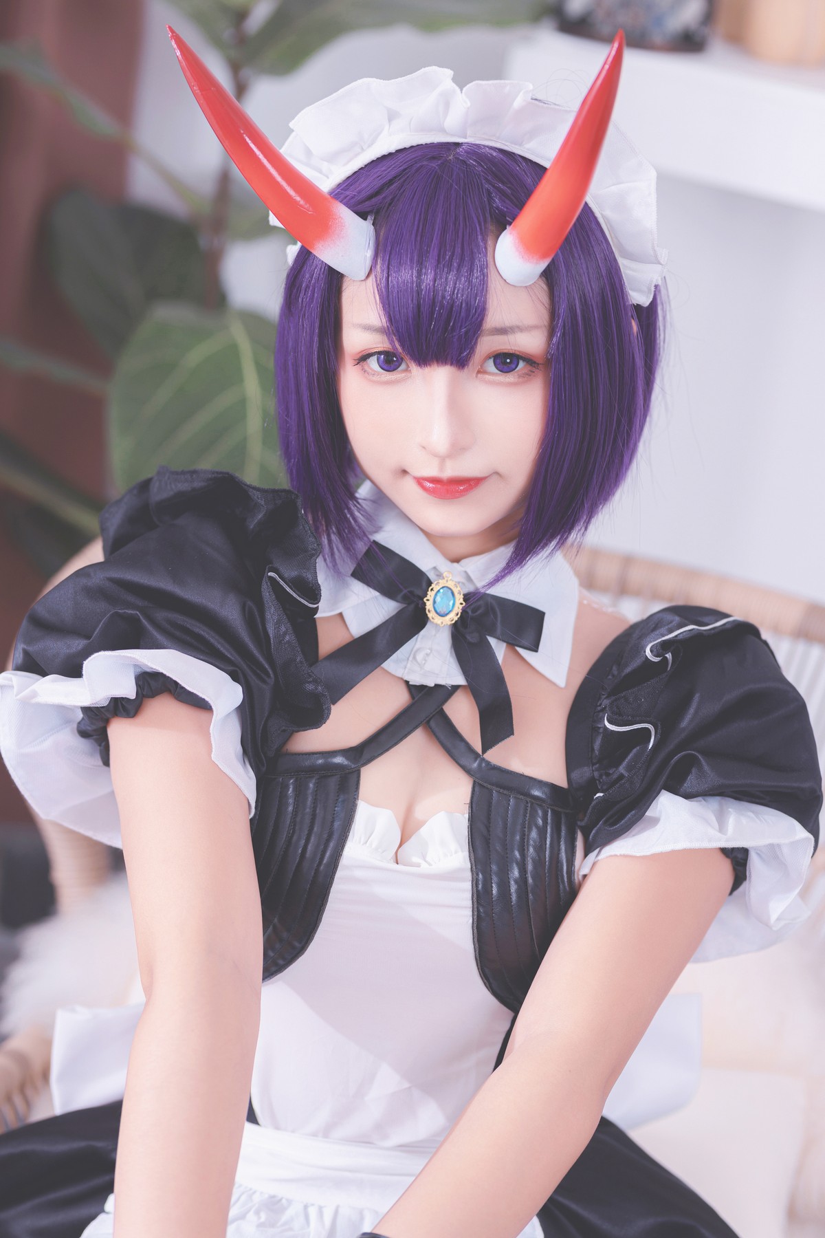 xgyw.top_萝莉美女神楽板真冬酒吞cos主题性感黑色短旗袍秀翘臀美腿撩人诱惑写真150P