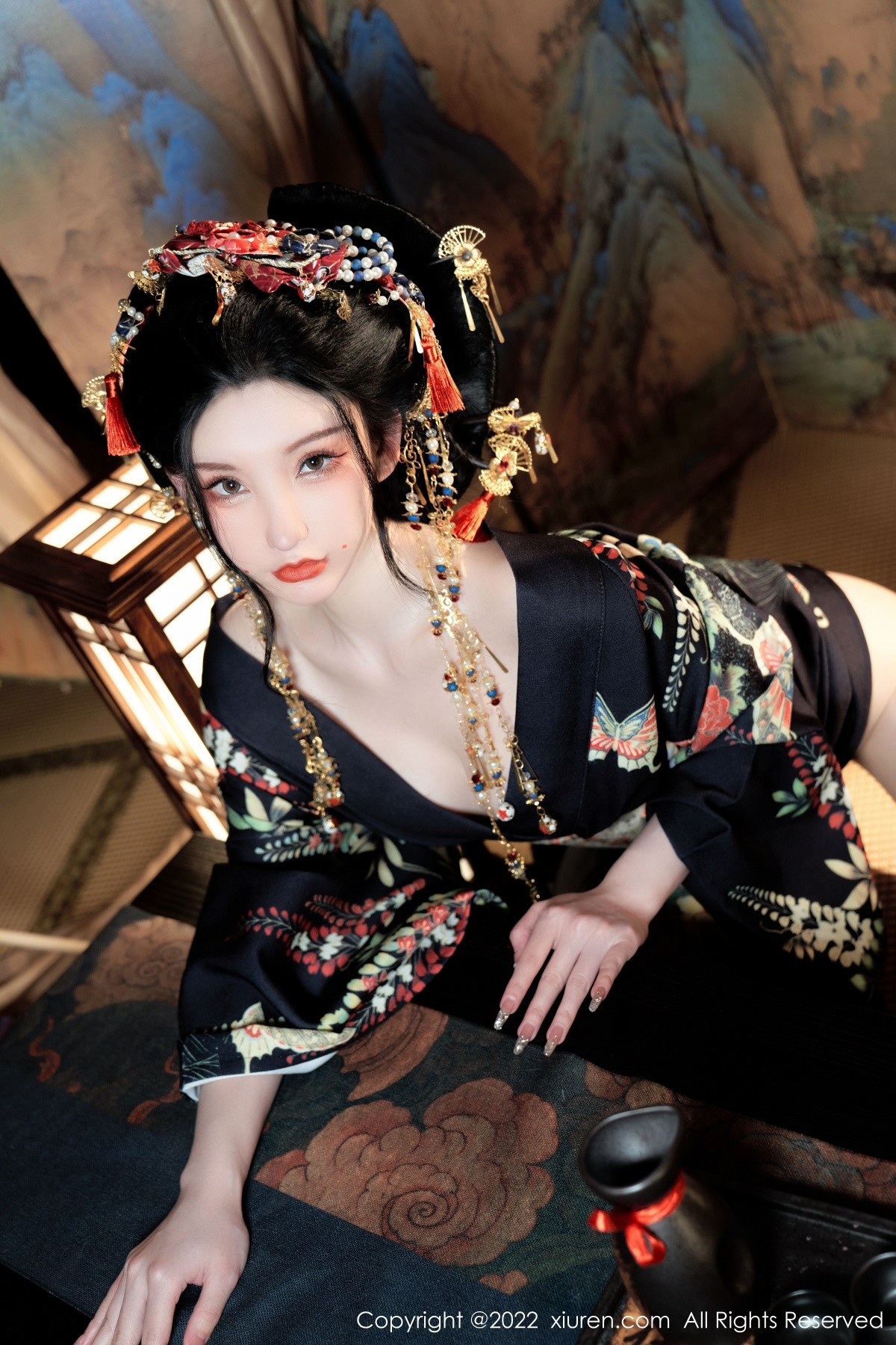 xgyw.top_XiuRen第5537期_女神周于希Sally宽衣解带主题日系风脱和服露翘臀美腿诱惑写真80P