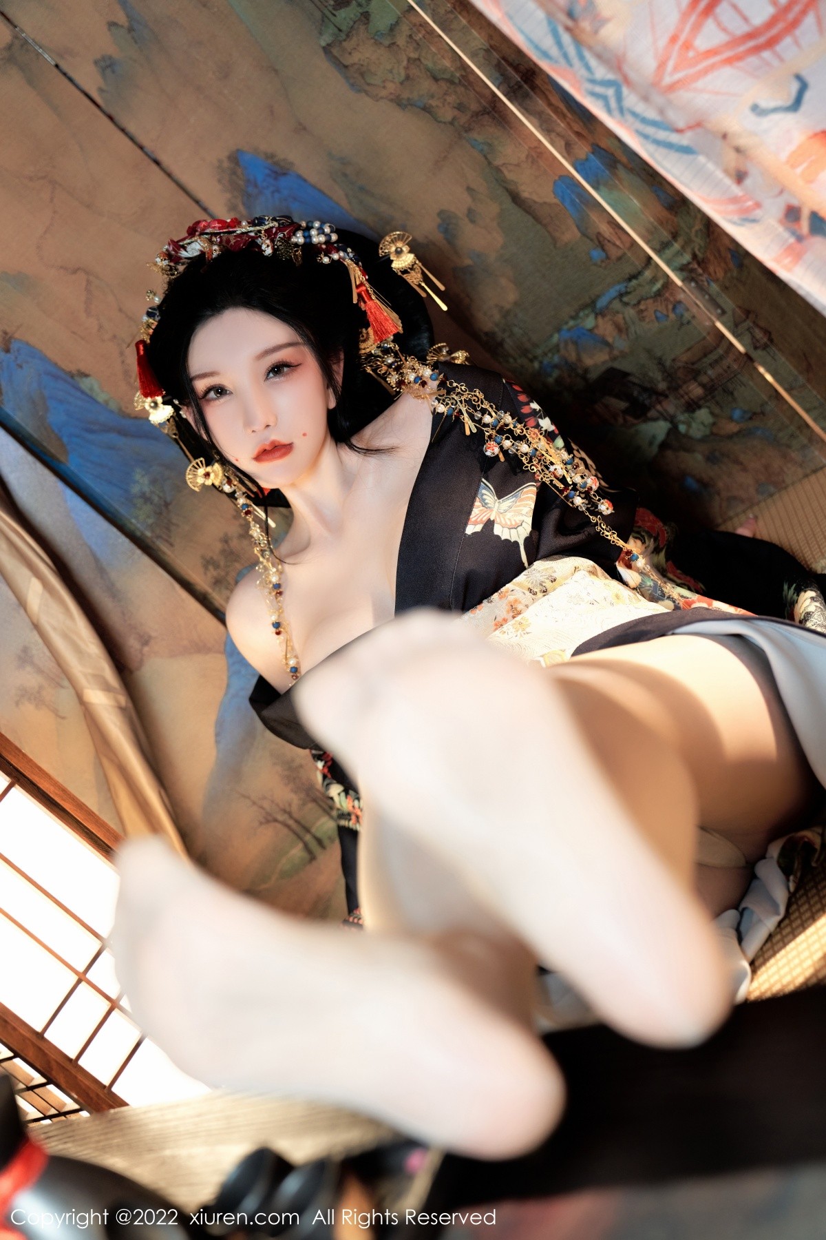 xgyw.top_XiuRen第5537期_女神周于希Sally宽衣解带主题日系风脱和服露翘臀美腿诱惑写真80P