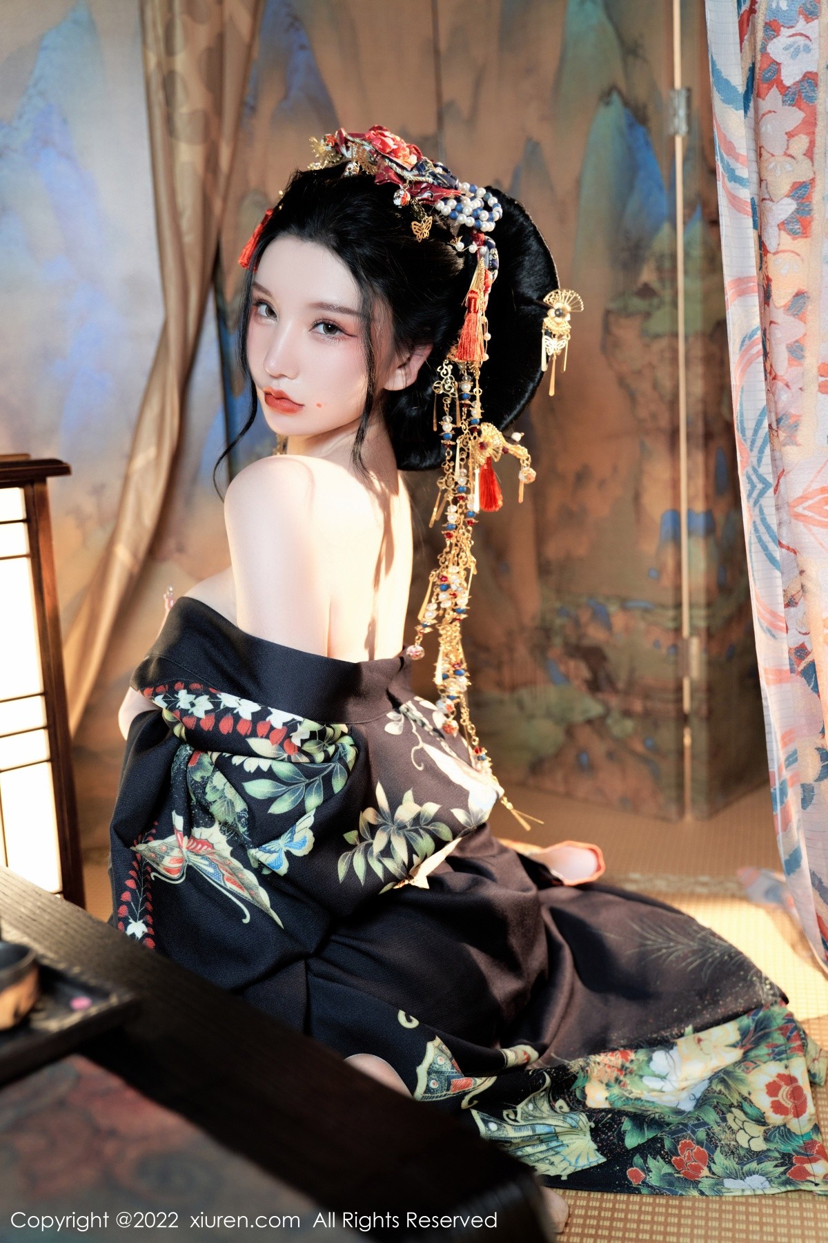 xgyw.top_XiuRen第5537期_女神周于希Sally宽衣解带主题日系风脱和服露翘臀美腿诱惑写真80P