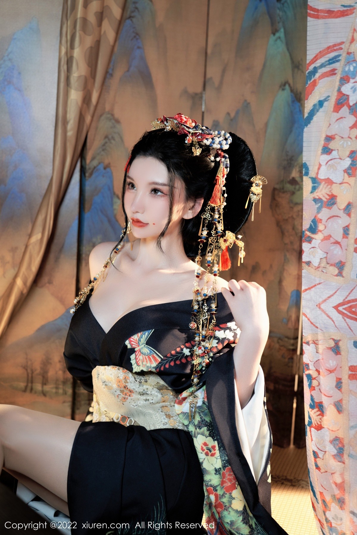 xgyw.top_XiuRen第5537期_女神周于希Sally宽衣解带主题日系风脱和服露翘臀美腿诱惑写真80P