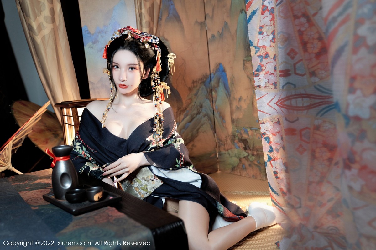 xgyw.top_XiuRen第5537期_女神周于希Sally宽衣解带主题日系风脱和服露翘臀美腿诱惑写真80P