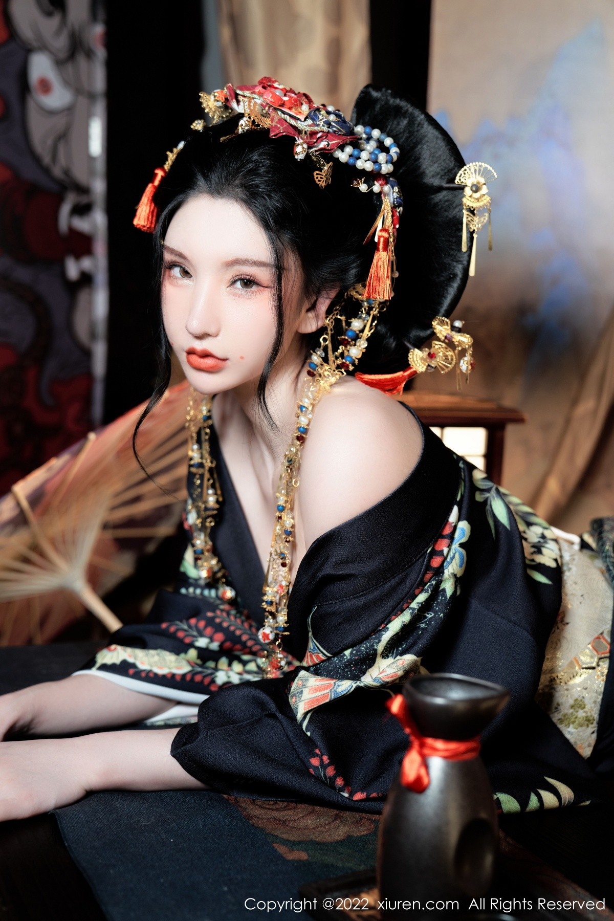 xgyw.top_XiuRen第5537期_女神周于希Sally宽衣解带主题日系风脱和服露翘臀美腿诱惑写真80P