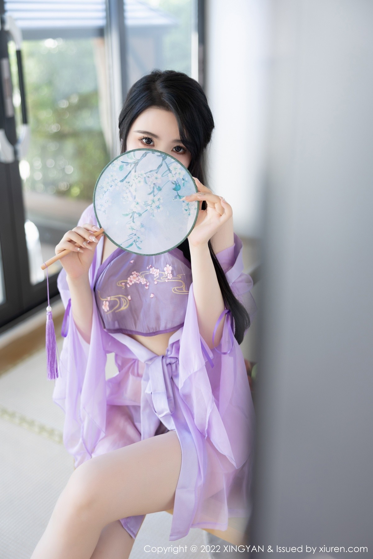 xgyw.top_[XiaoYu画语界]Vol.860_女神Cherry樱桃酱杭州旅拍紫色轻透古韵薄纱秀惹火身材诱惑写真80P