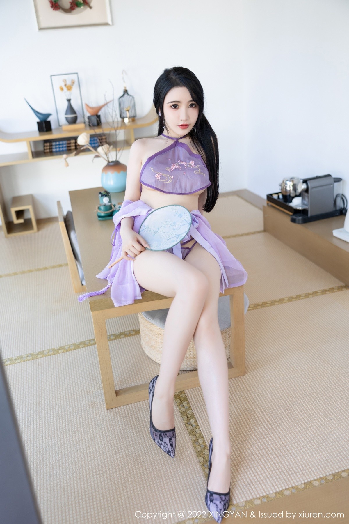 xgyw.top_[XiaoYu画语界]Vol.860_女神Cherry樱桃酱杭州旅拍紫色轻透古韵薄纱秀惹火身材诱惑写真80P