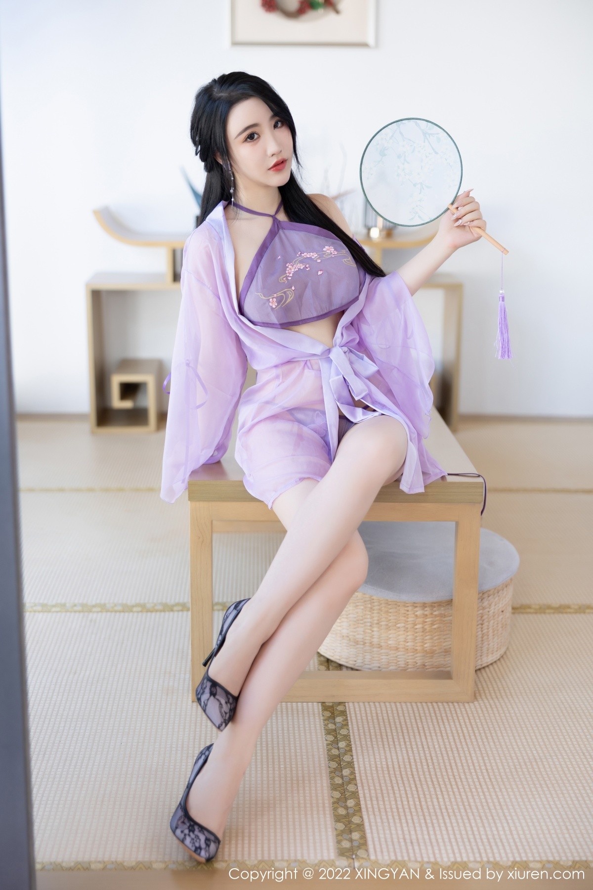 xgyw.top_[XiaoYu画语界]Vol.860_女神Cherry樱桃酱杭州旅拍紫色轻透古韵薄纱秀惹火身材诱惑写真80P