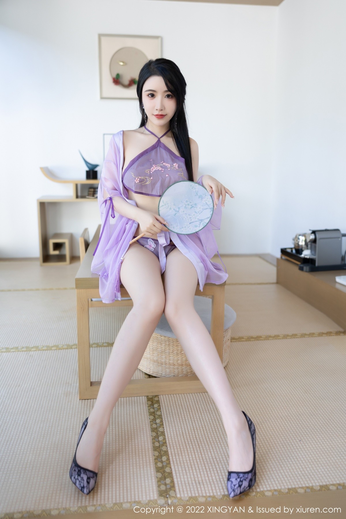 xgyw.top_[XiaoYu画语界]Vol.860_女神Cherry樱桃酱杭州旅拍紫色轻透古韵薄纱秀惹火身材诱惑写真80P