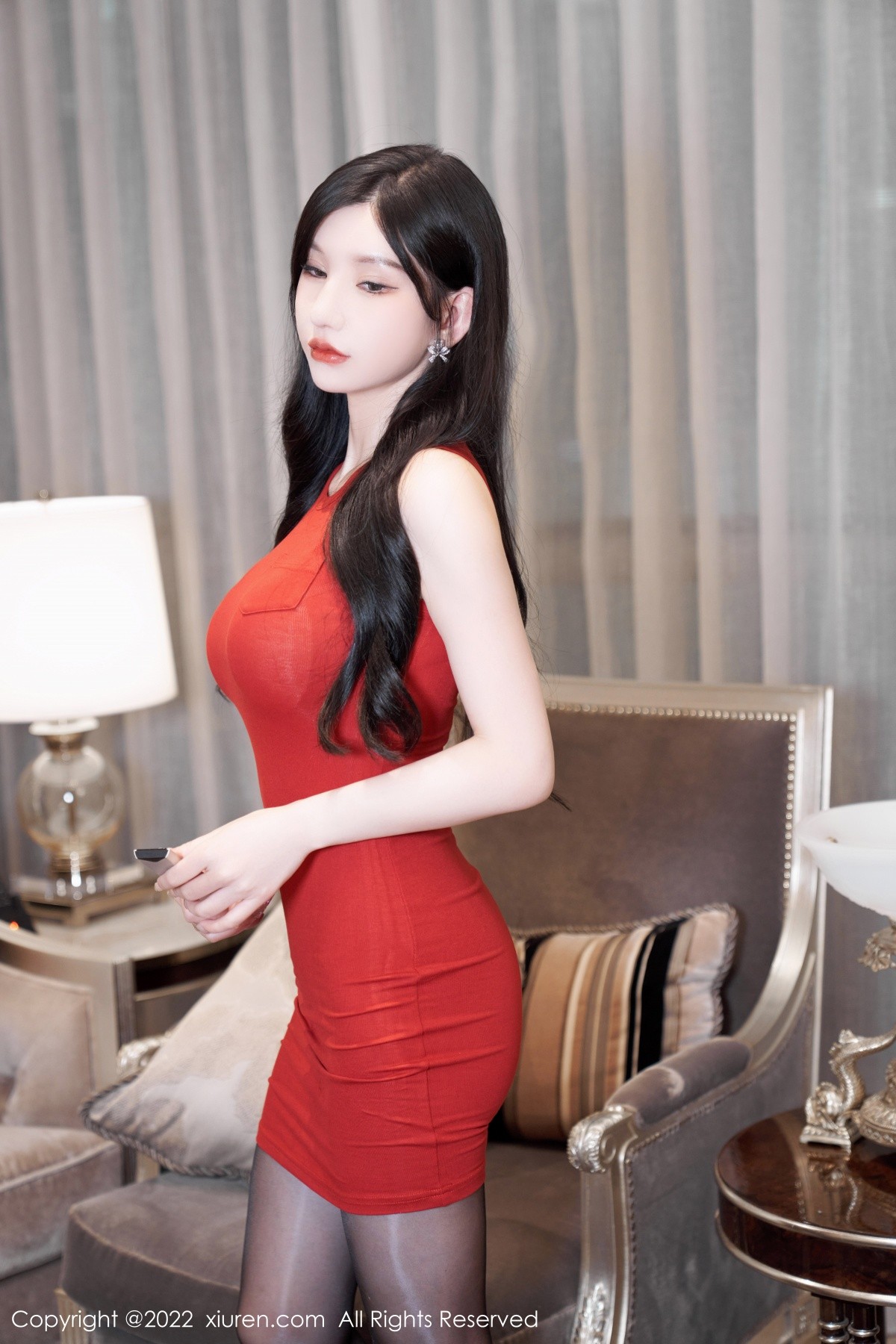 xgyw.top_XiuRen第5574期_模特周于希Sally性感粉色女仆裙配超薄肉丝秀完美身材诱惑写真85P