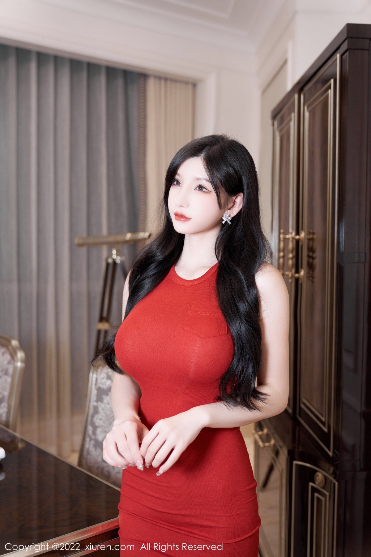 xgyw.top_XiuRen第5574期_模特周于希Sally性感粉色女仆裙配超薄肉丝秀完美身材诱惑写真85P