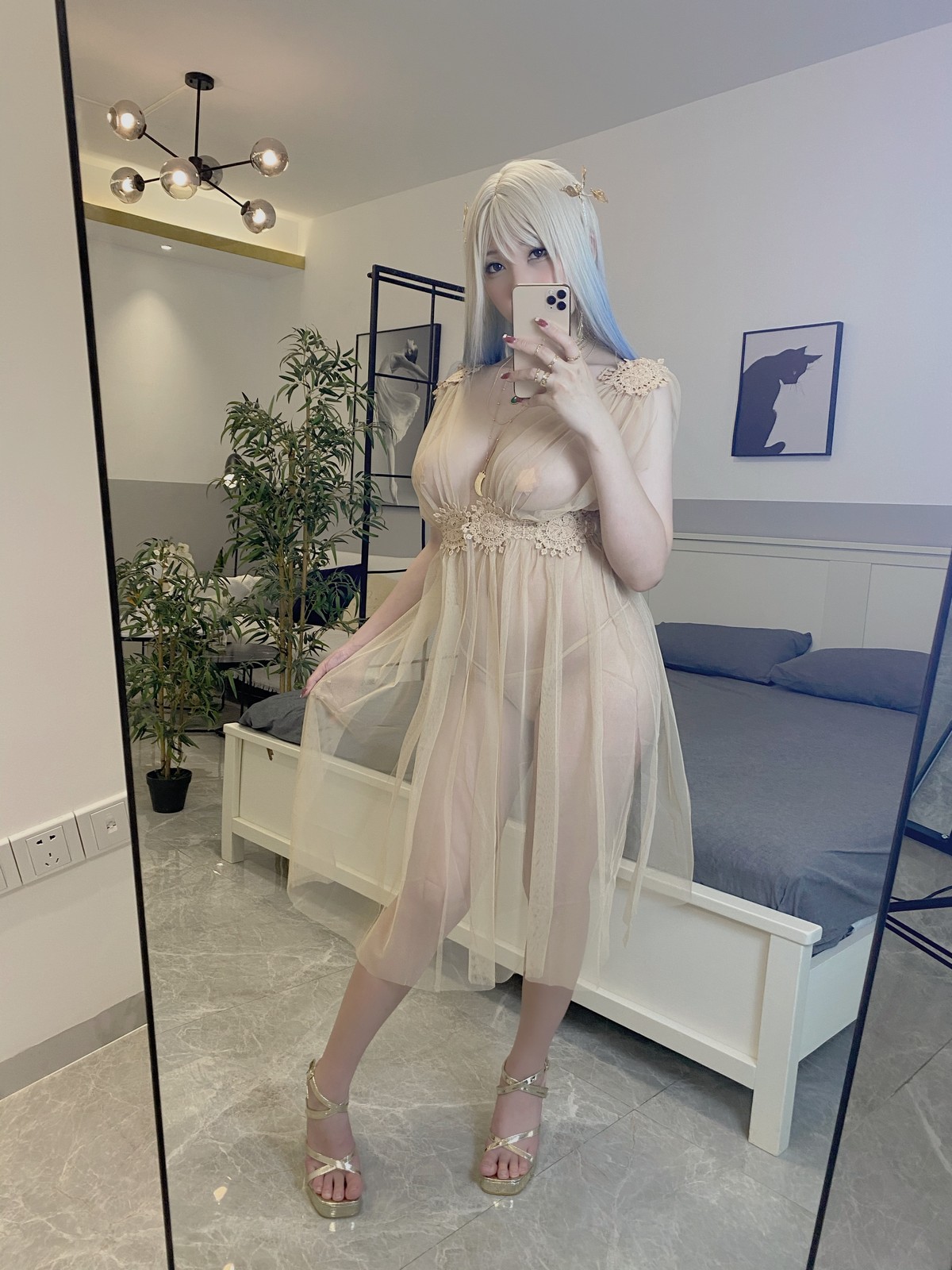 xgyw.top_Coser美女鹿野希金纱衣物语主题私房性感薄纱裙半脱露豪乳遮点极致诱惑写真98P