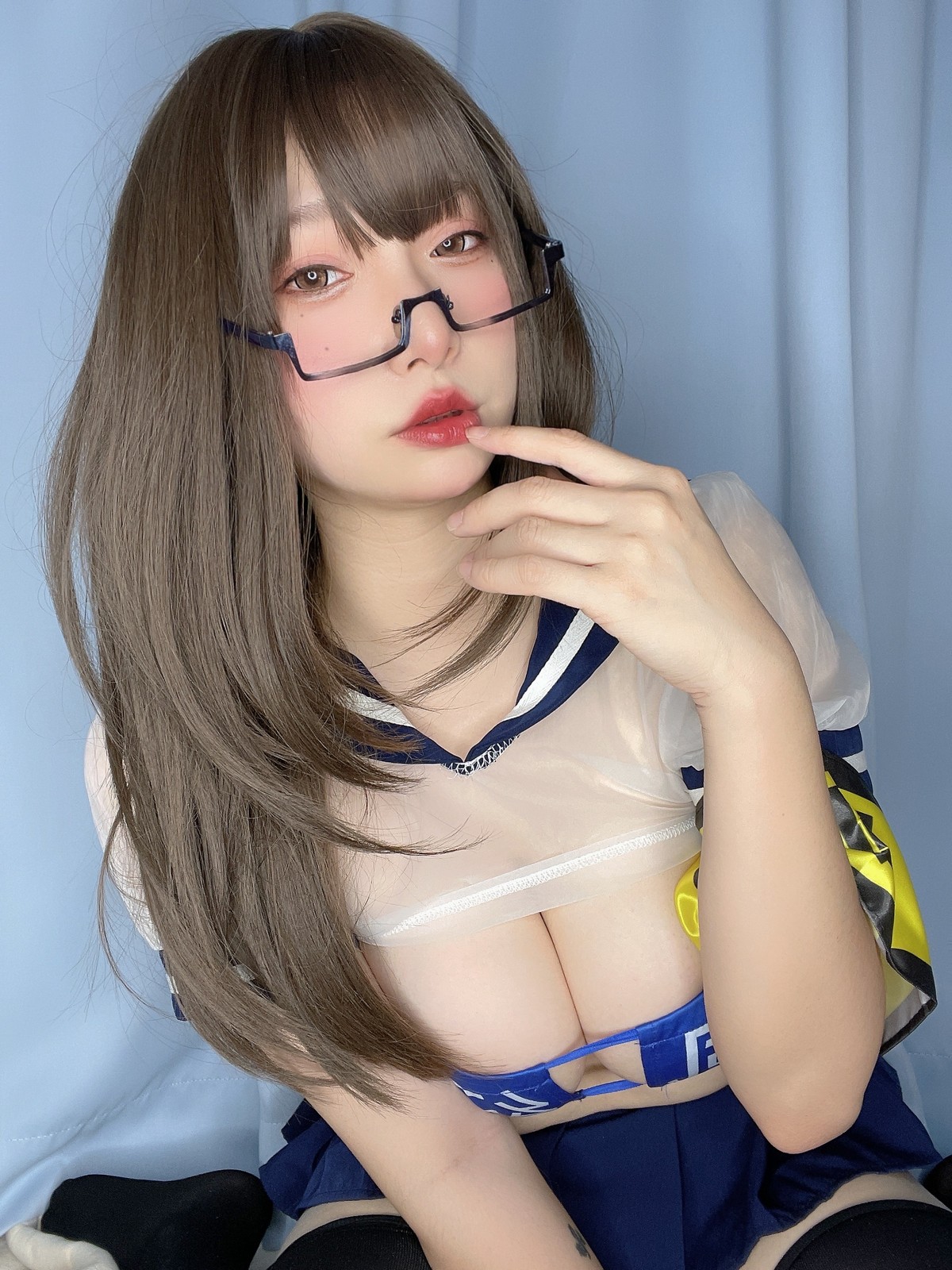 xgyw.top_网络美女次屁啦私底下的风纪委员主题私房薄透JK服饰露性感内衣秀豪乳诱惑写真36P