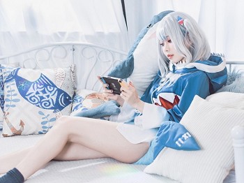 Coser小小妹妹Ely_eee噶呜·古拉主题私人性感连衣短裙露白皙美腿性感迷人写真44P