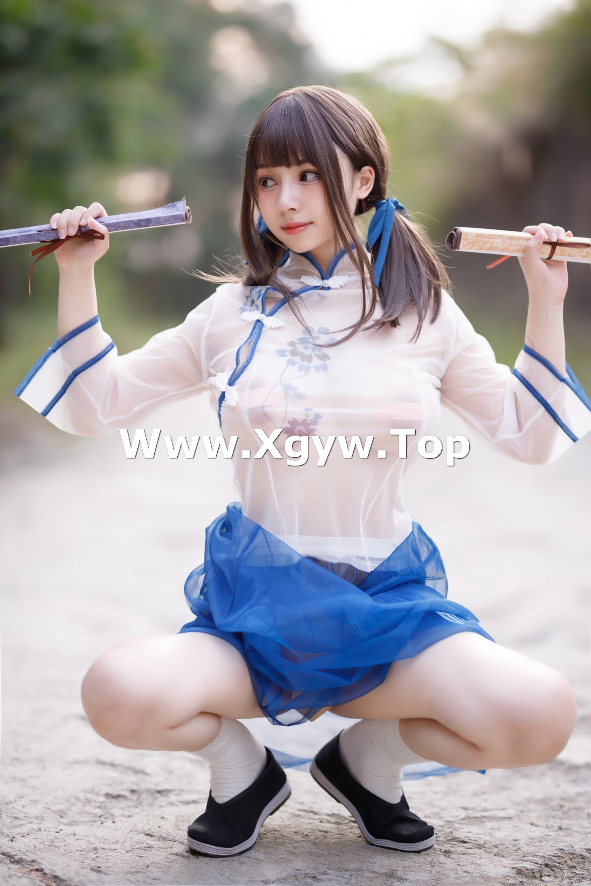 xgyw.top_网络美女胡桃猫Kurumineko乡野小娇妻主题户外脱性感薄透服饰露豪乳诱惑写真69P