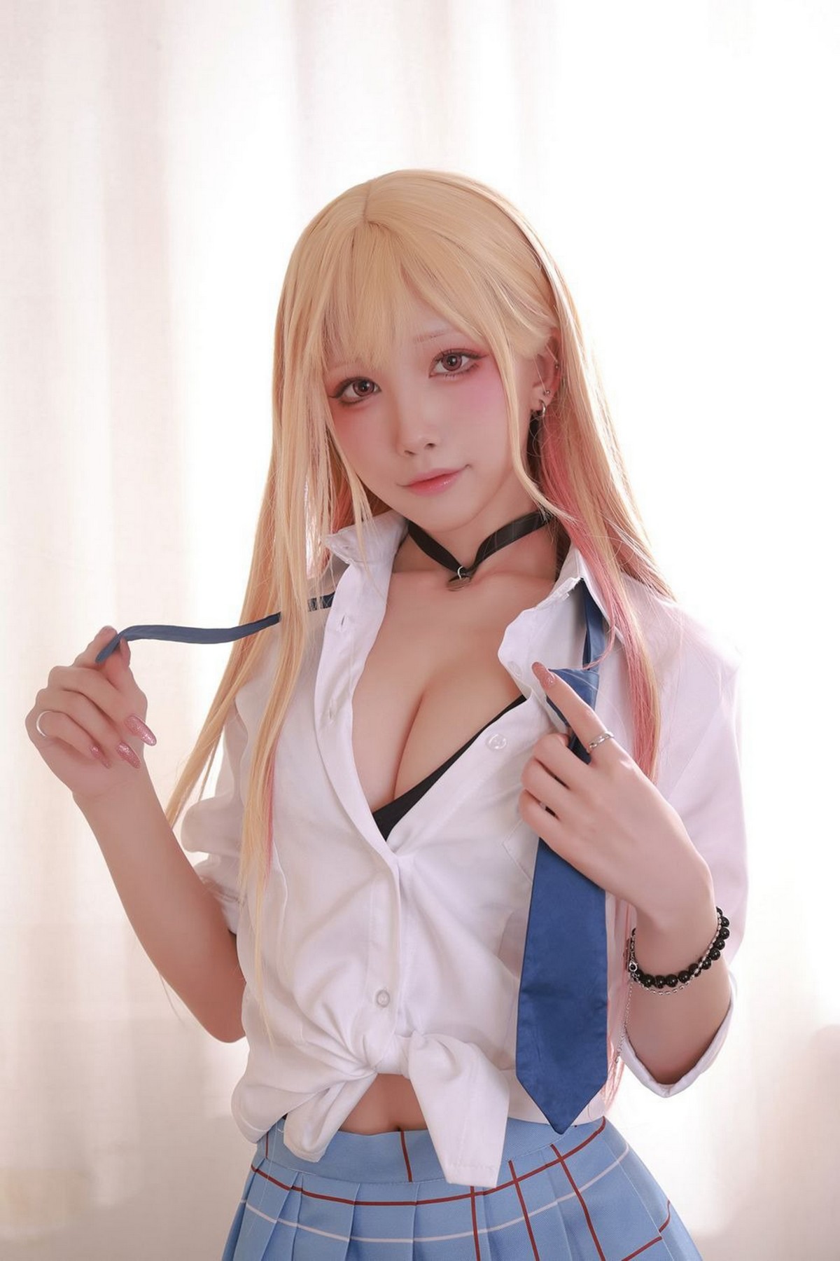 xgyw.top_动漫博主水淼Aqua喜多川海梦主题私房性感JK制服 黑色情趣内衣完美诱惑写真120P