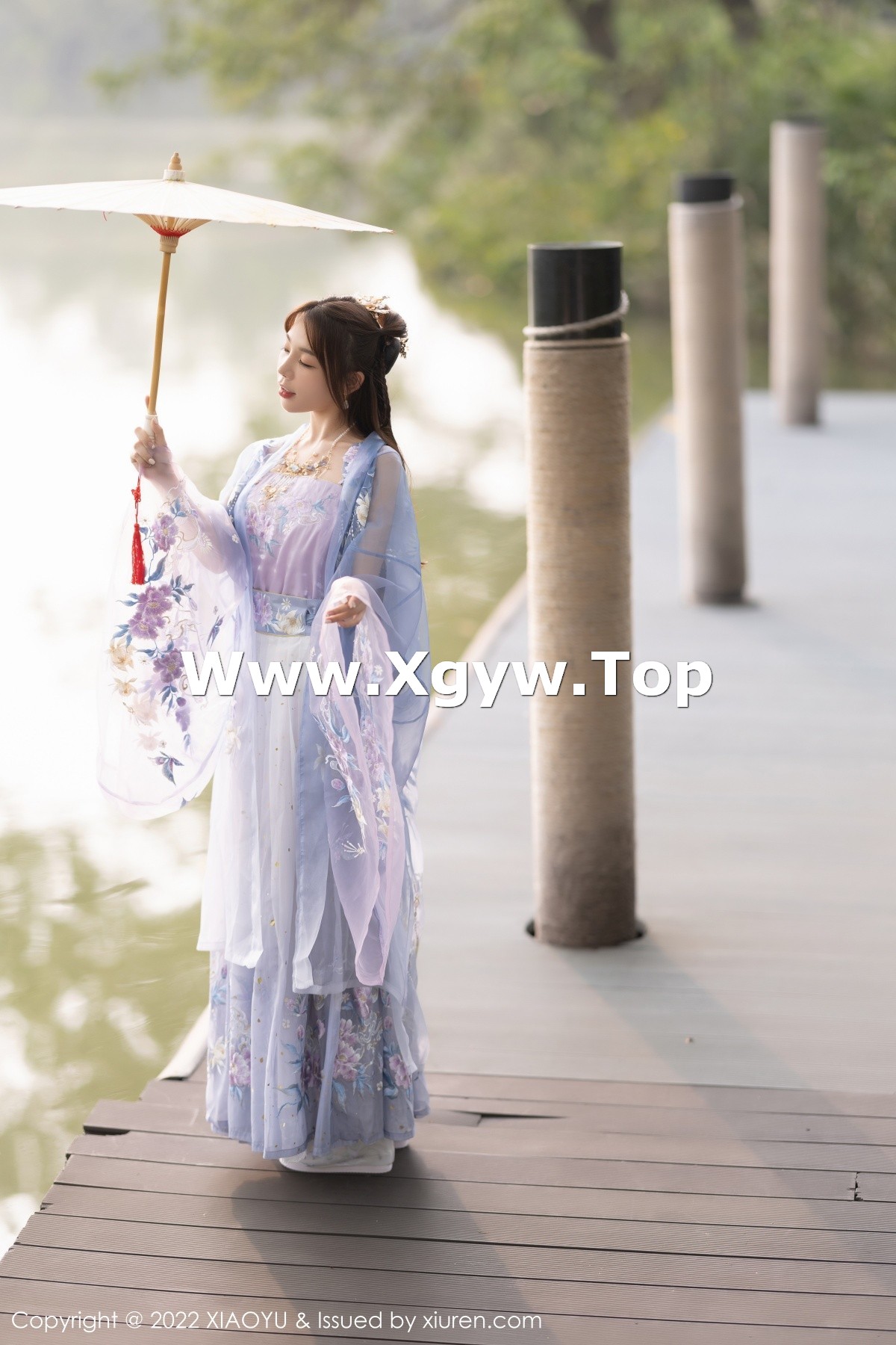 xgyw.top_[XiaoYu画语界]Vol.866_女神徐莉芝Booty杭州旅拍浅紫色古装服配超薄无内肉丝诱惑写真94P