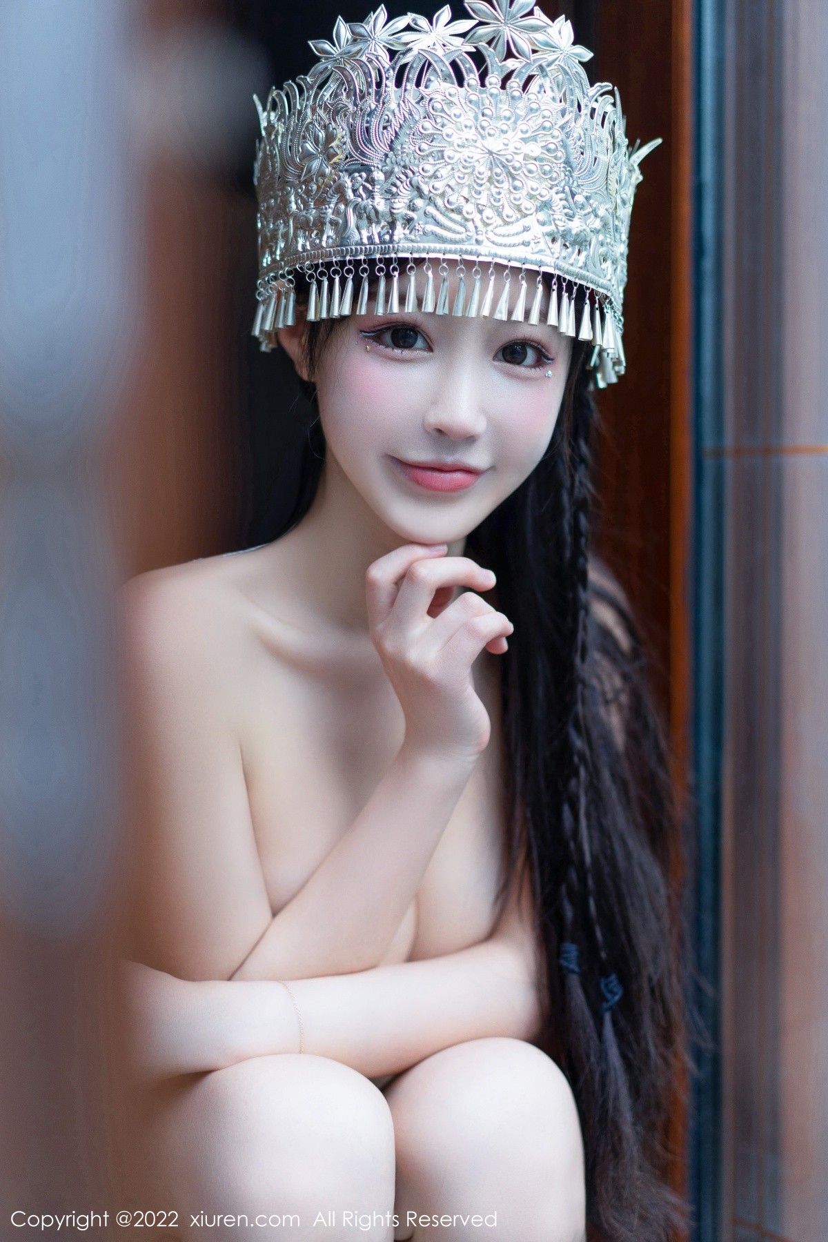 xgyw.top_XiuRen第5615期_女神朱可儿Flora民族服饰装扮性感粉色吊带露傲人豪乳诱惑写真70P
