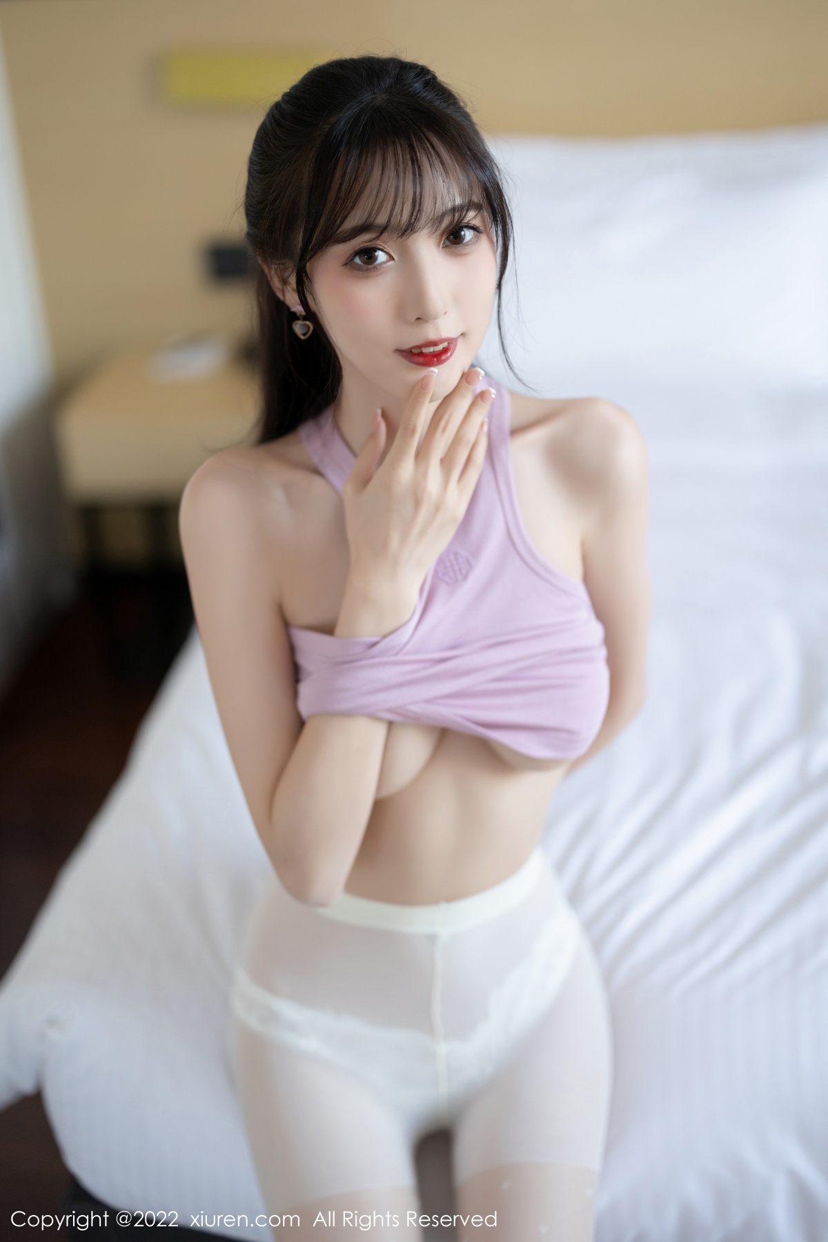 xgyw.top_XiuRen第5622期_模特林星阑性感淡紫真空上衣配白短裙秀曼妙身姿迷人诱惑写真82P