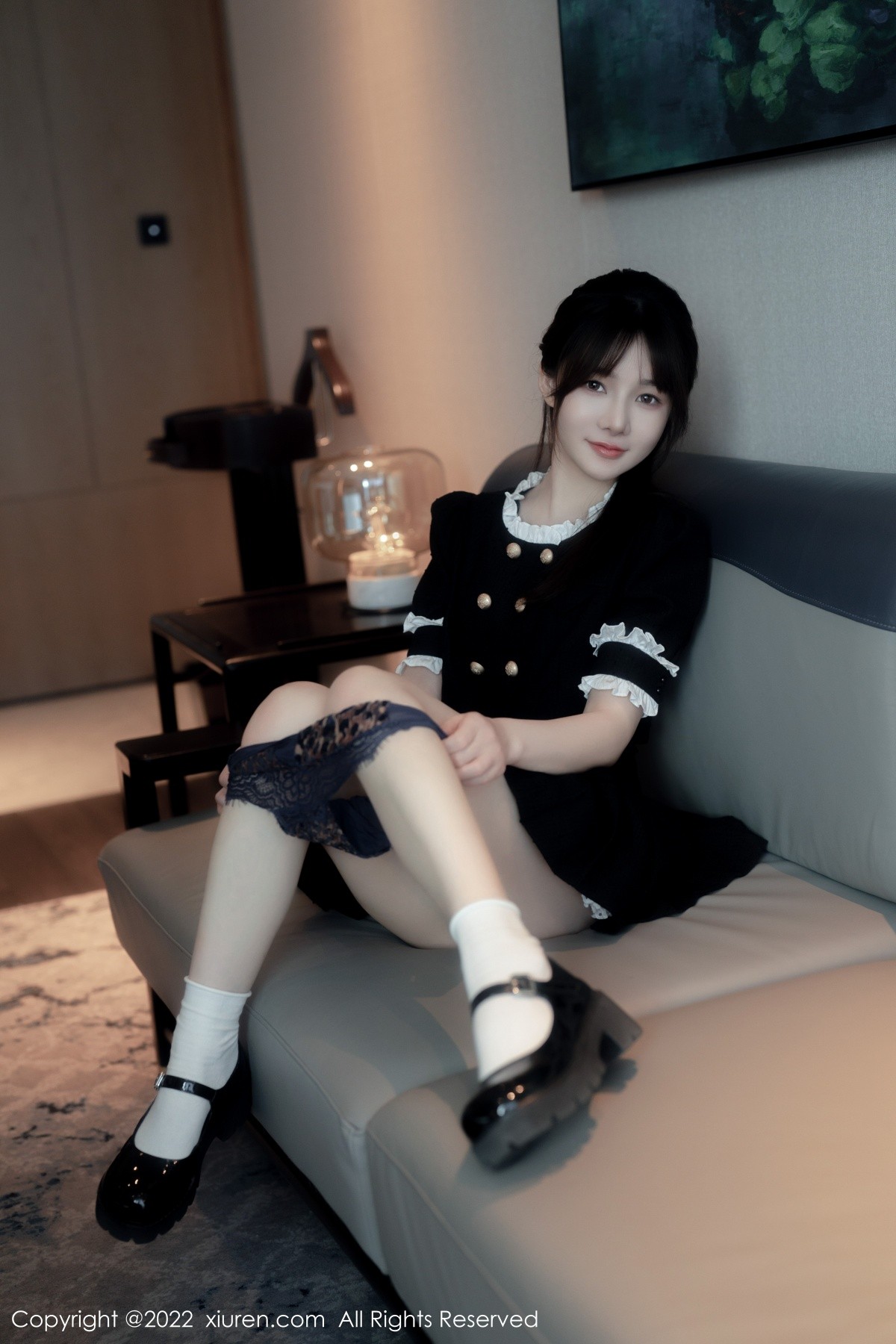 xgyw.top_XiuRen第5626期_模特婠婠么脱黑色短款连衣裙露性感黑色内衣秀曼妙身材诱惑写真64P
