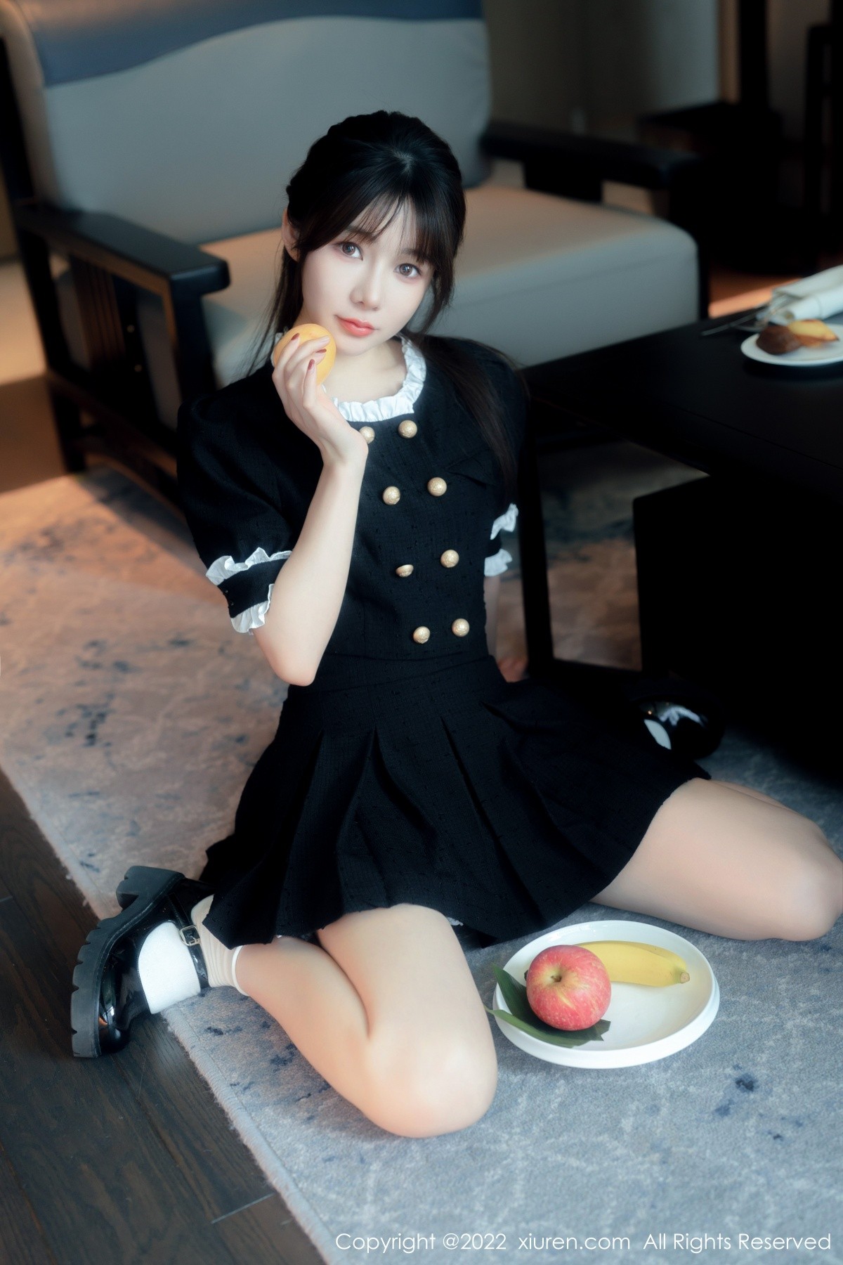 xgyw.top_XiuRen第5626期_模特婠婠么脱黑色短款连衣裙露性感黑色内衣秀曼妙身材诱惑写真64P