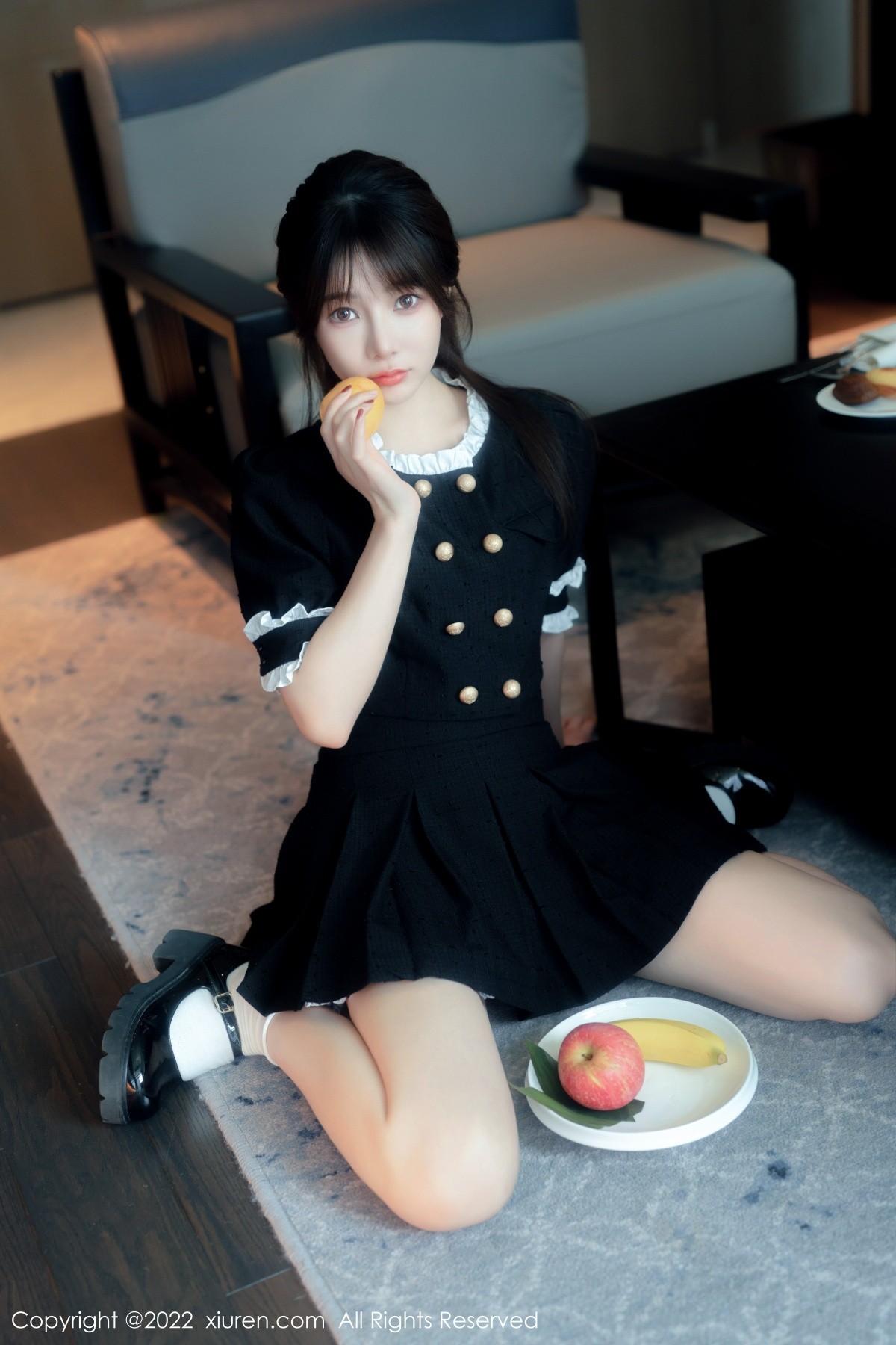 xgyw.top_XiuRen第5626期_模特婠婠么脱黑色短款连衣裙露性感黑色内衣秀曼妙身材诱惑写真64P