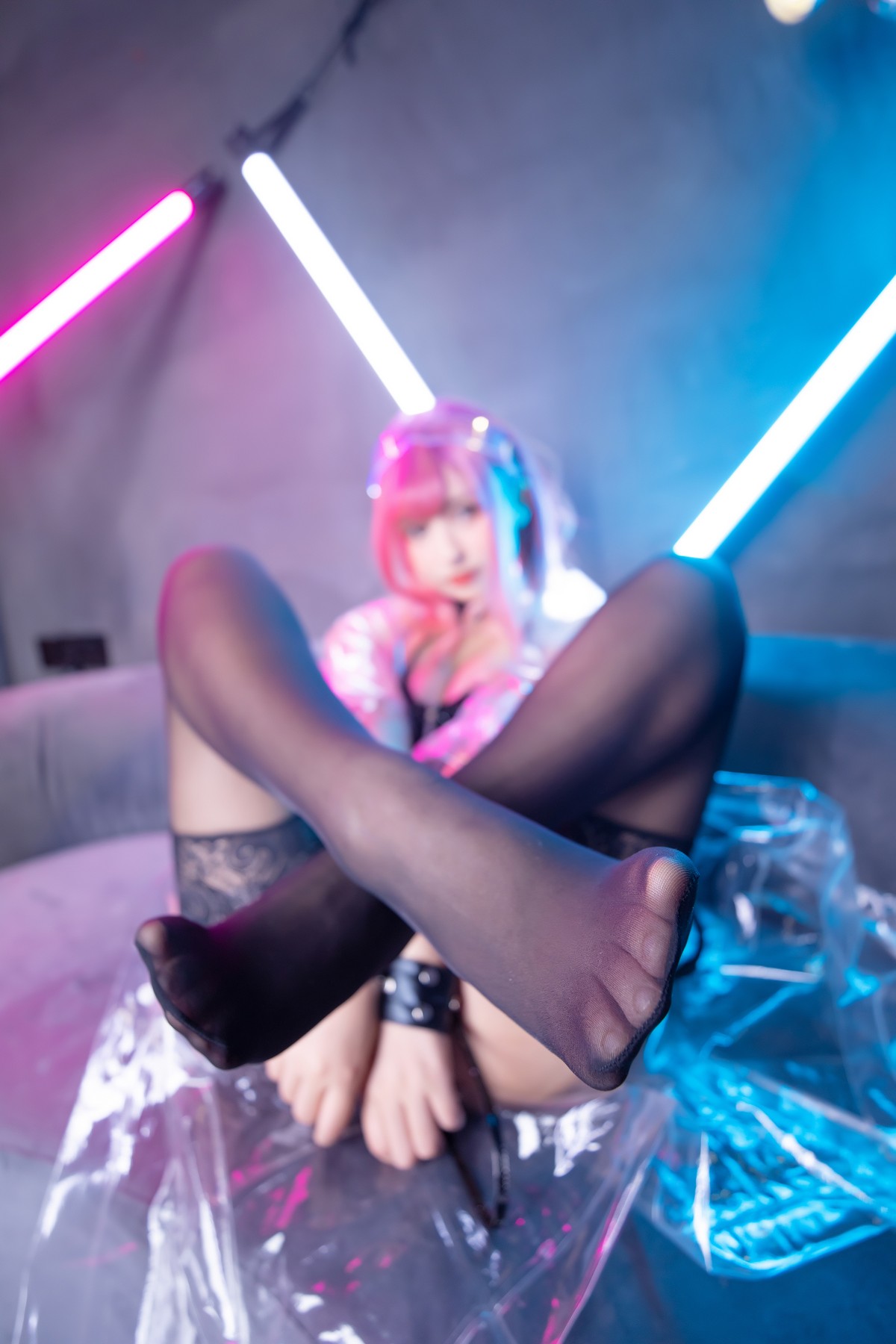 xgyw.top_萝莉美女神楽板真冬Girlspunk2020主题性感黑色皮质服饰配蕾丝袜迷人诱惑写真150P