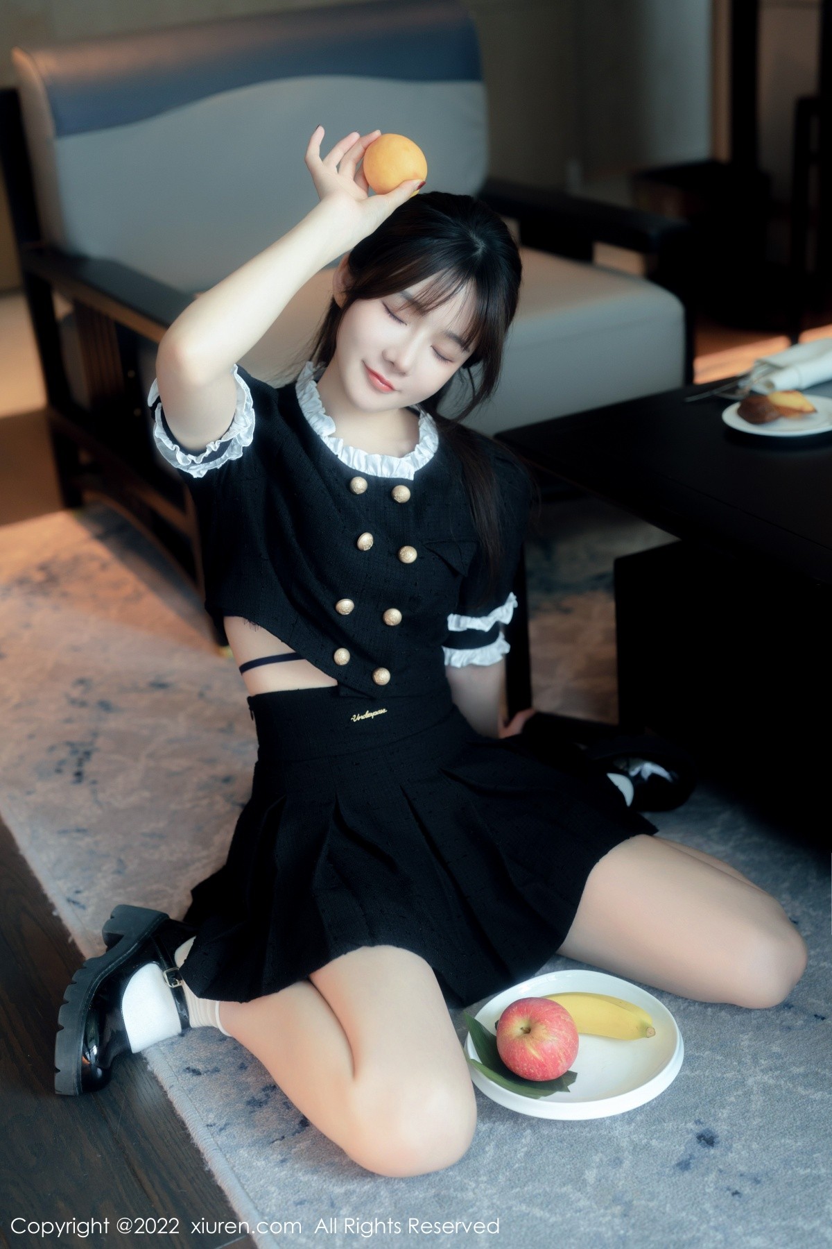 xgyw.top_XiuRen第5626期_模特婠婠么脱黑色短款连衣裙露性感黑色内衣秀曼妙身材诱惑写真64P