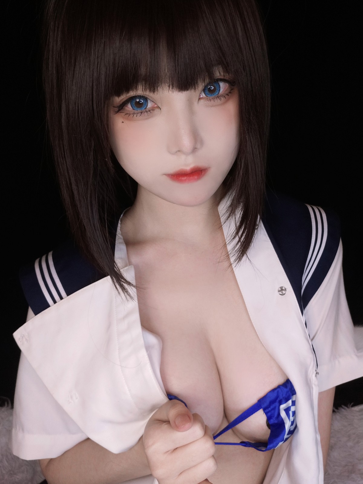 xgyw.top_萌系小姐姐蜜汁猫裘坏学妹自拍主题私房半脱露性感内衣配破烂黑丝诱惑写真38P