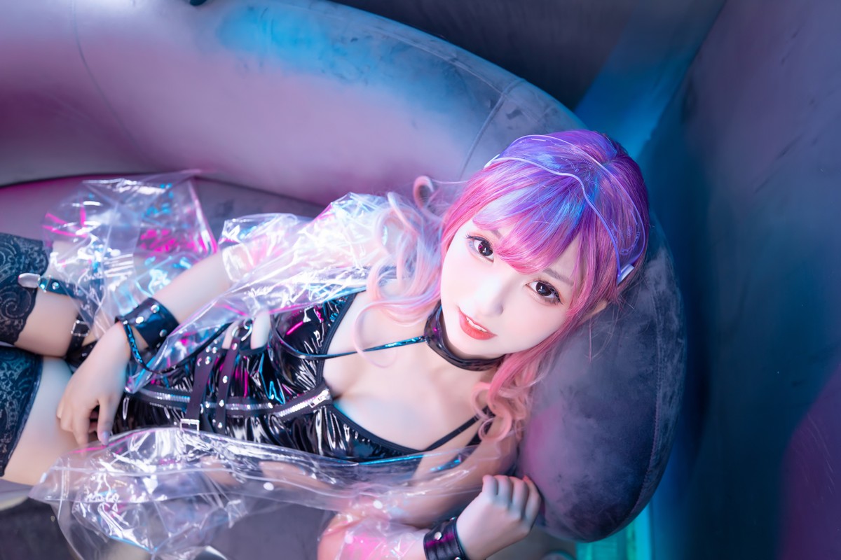xgyw.top_萝莉美女神楽板真冬Girlspunk2020主题性感黑色皮质服饰配蕾丝袜迷人诱惑写真150P