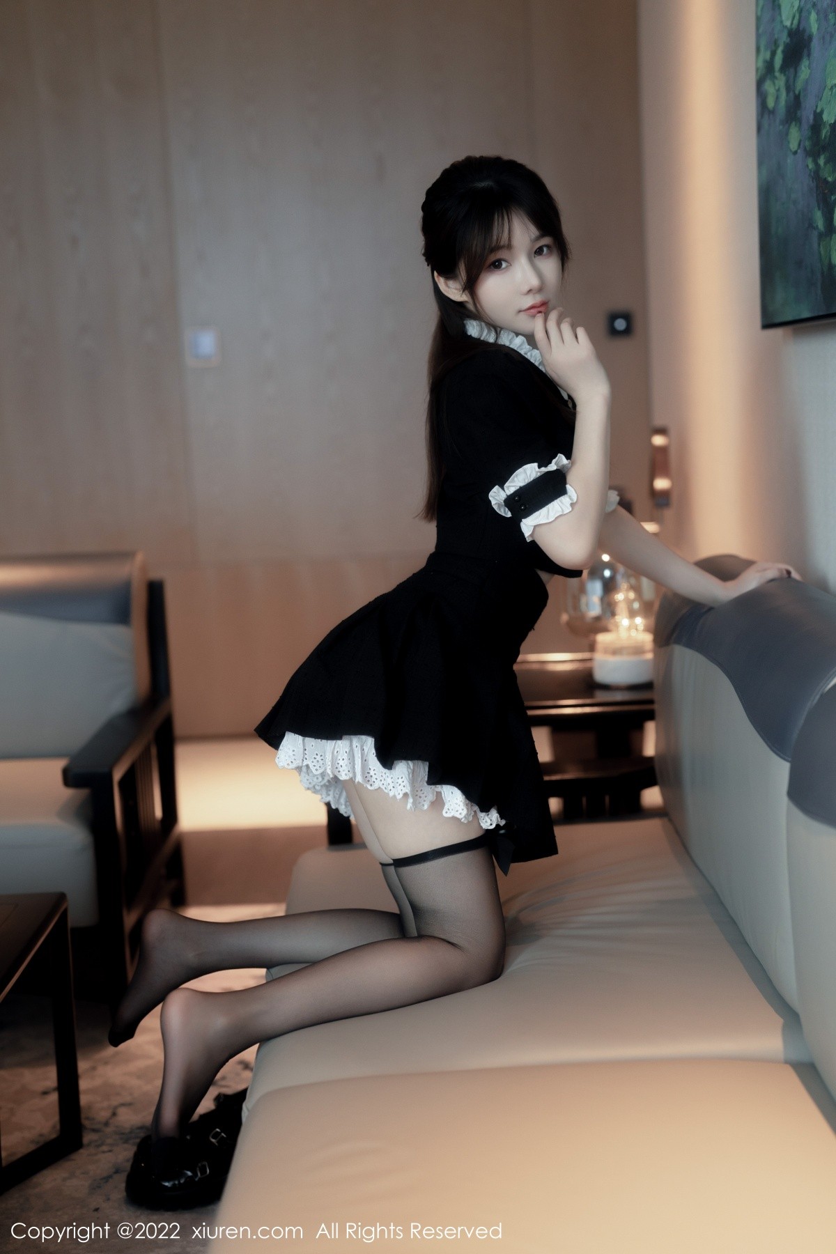 xgyw.top_XiuRen第5626期_模特婠婠么脱黑色短款连衣裙露性感黑色内衣秀曼妙身材诱惑写真64P